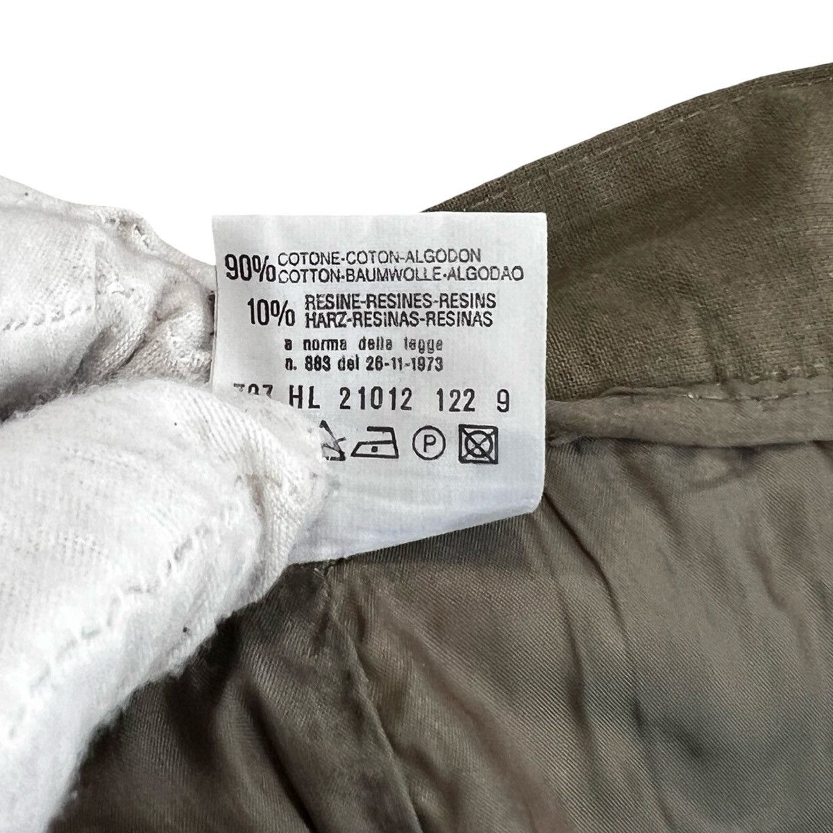 Helmut Lang HELMUT LANG 1997 White Painted Waistband Trousers 50 Size US 32 / EU 48 - 9 Thumbnail