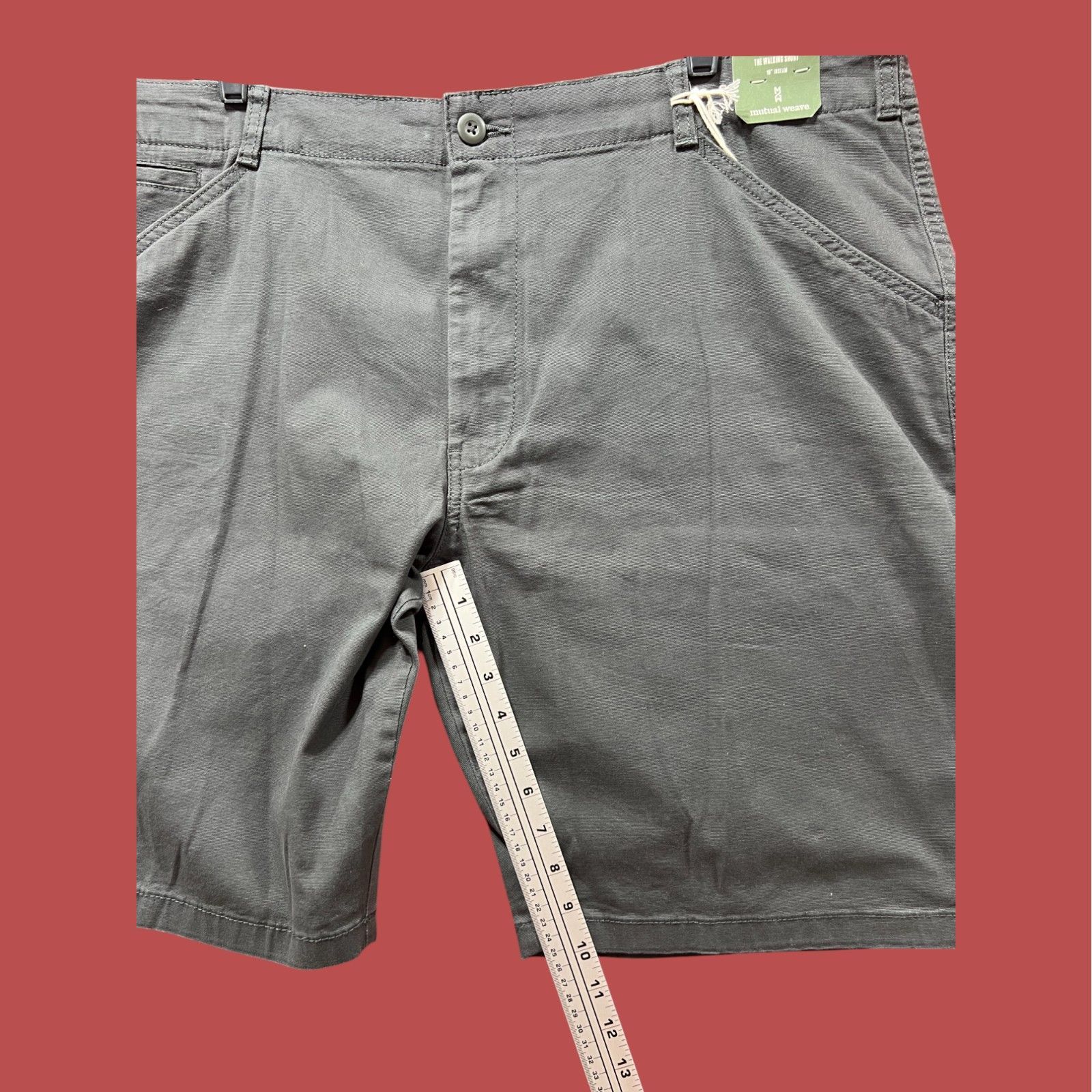 Other Mutual Weave - Men's 10" Inseam Canvas Walking Shorts - Pira Size US 42 / EU 58 - 8 Thumbnail