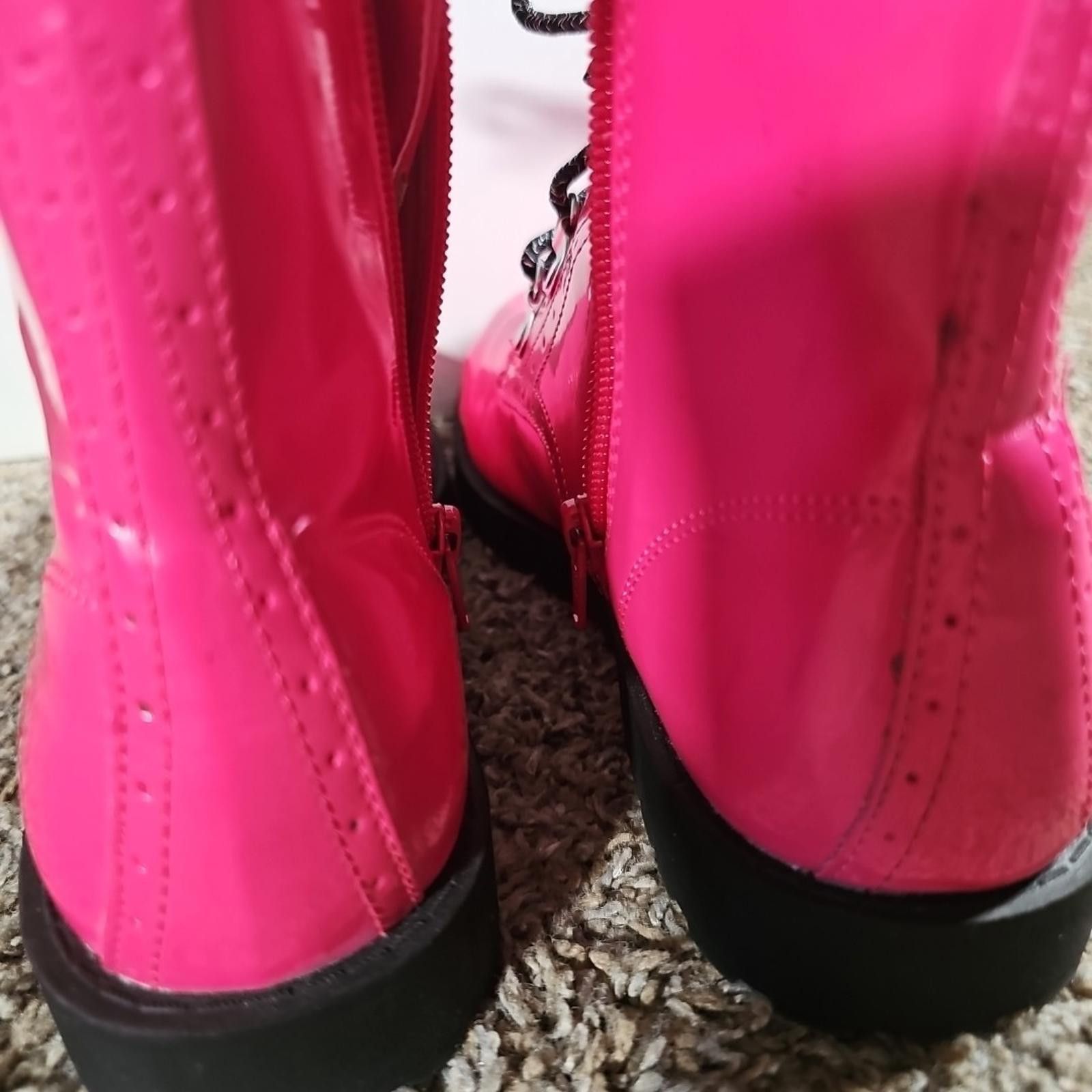 Other Wonder Nation Pink Zipper / Lace Up Combat Boot Style Sz 5 Size US 5 / IT 35 - 9 Thumbnail