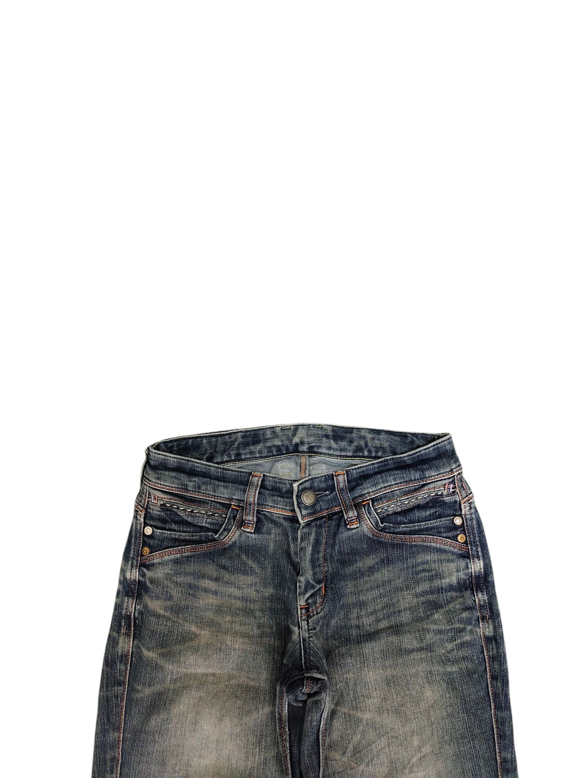 Le Grande Bleu (L.G.B.) Flare Jeans brappers Clawmark Faded Bootcut Low Rise Size US 29 - 9 Thumbnail