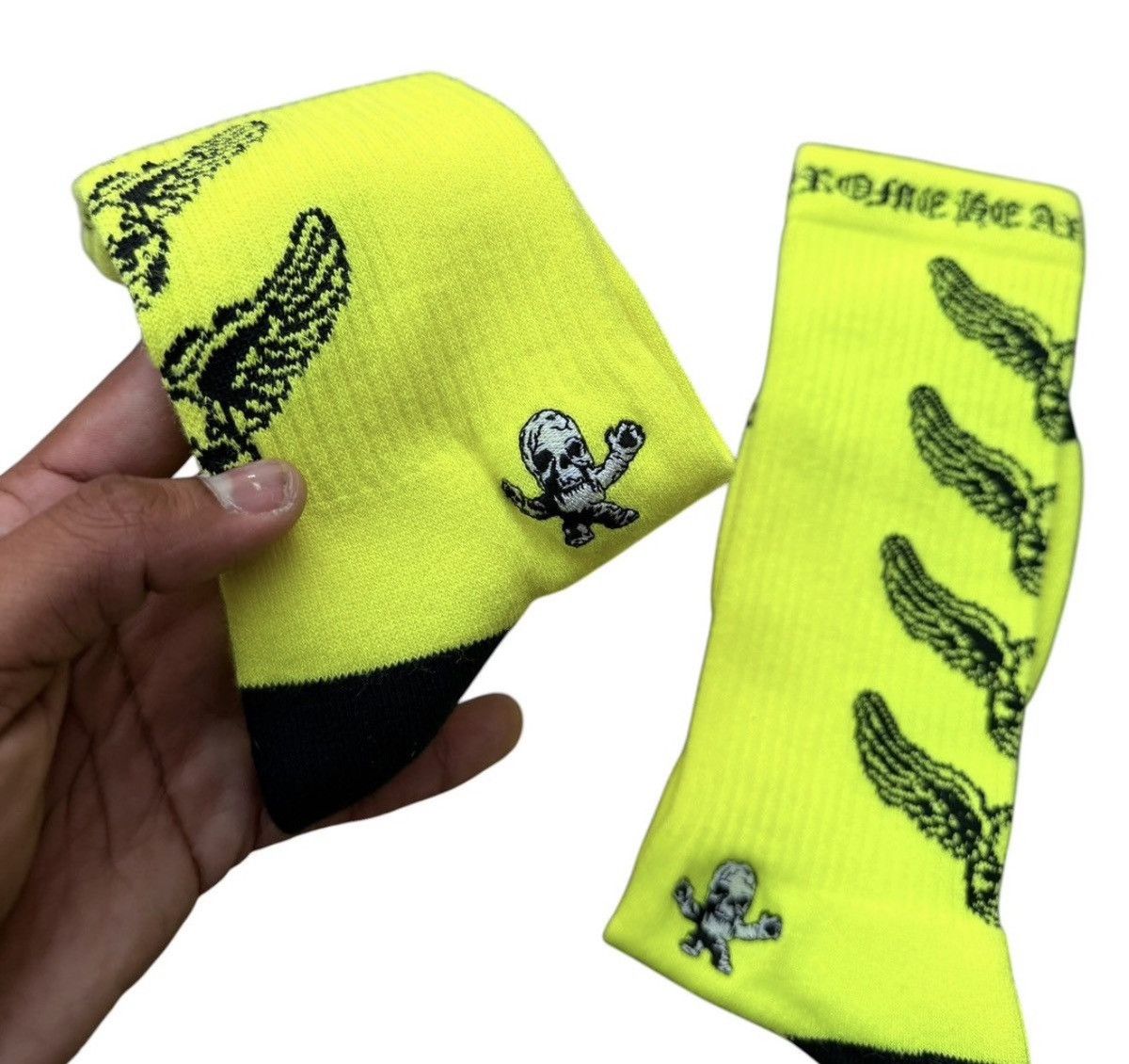 Chrome Hearts Chrome Heart Yellow Foti Sock Size ONE SIZE - 7 Thumbnail