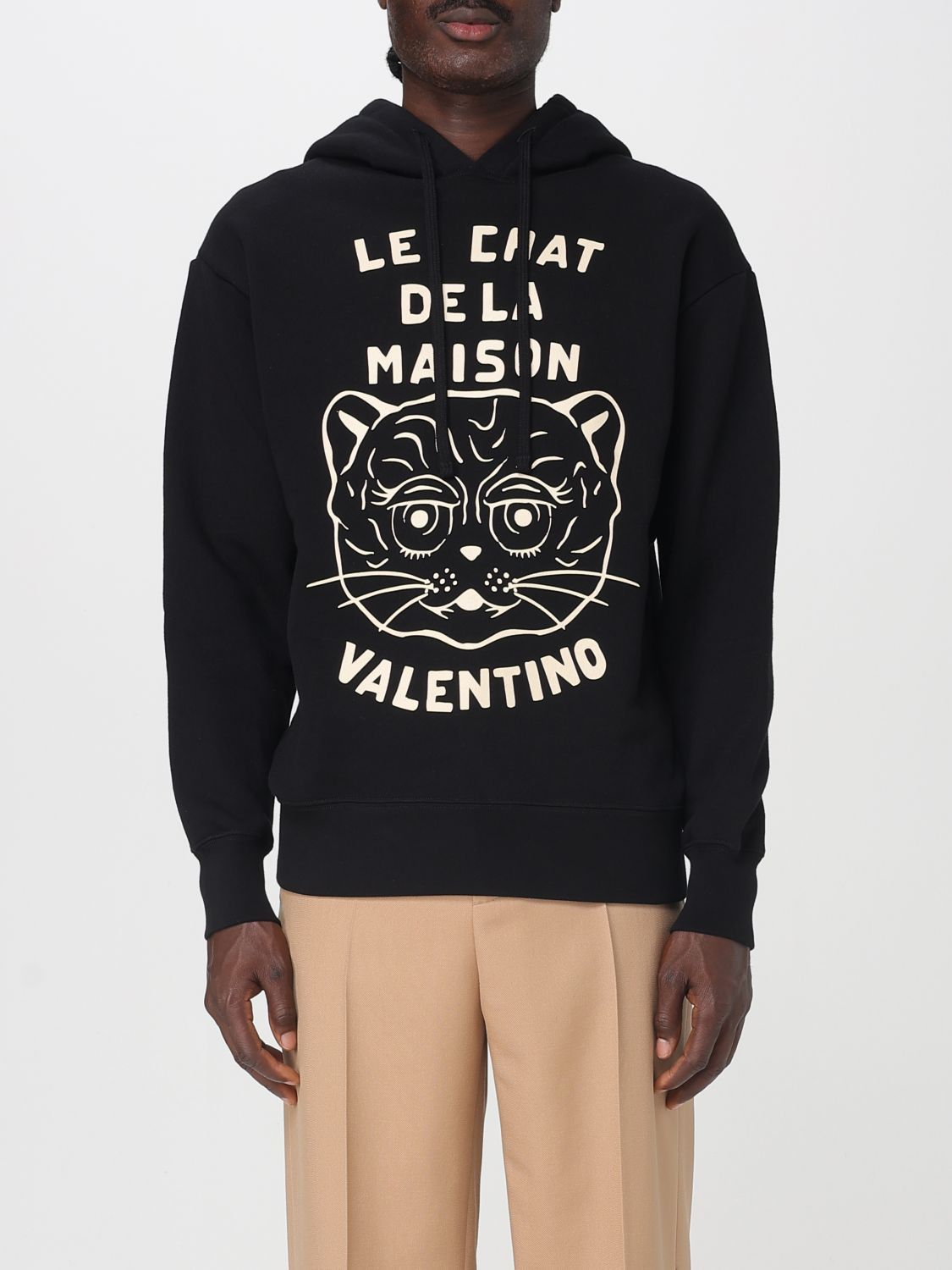 Valentino Valentino Sweatshirt Men Black Size US M / EU 48-50 / 2 - 1 Thumbnail