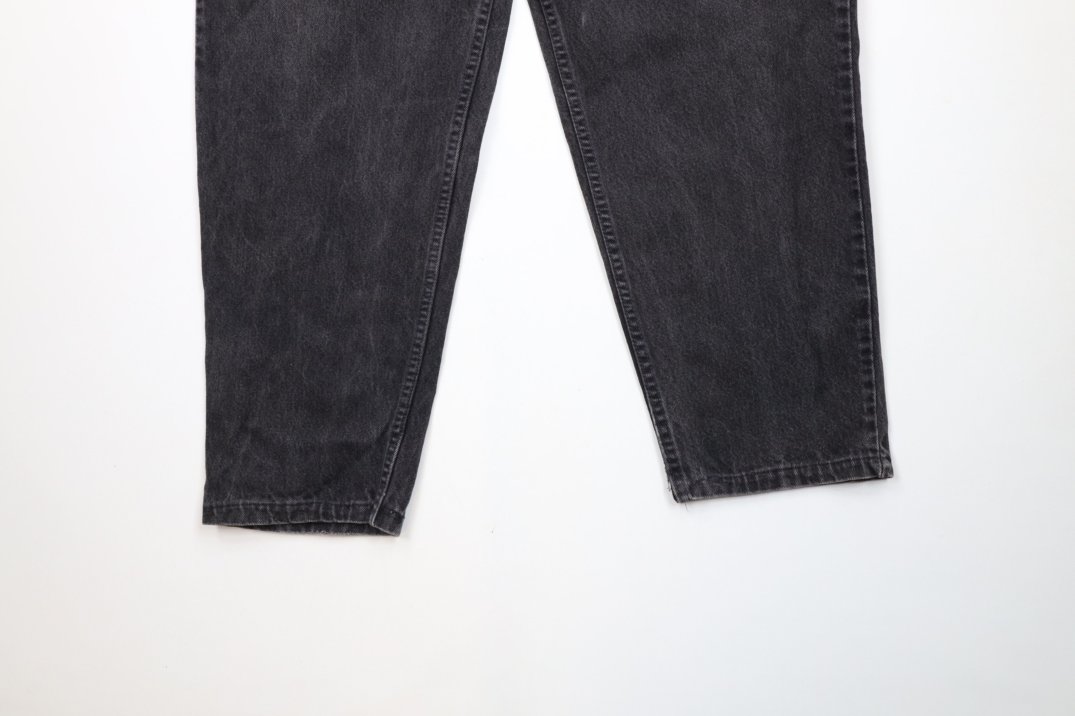 Levi's × Vintage Vintage 90s Levis 550 Orange Tab Tapered Leg Jeans Black USA Size US 40 / EU 56 - 4 Thumbnail