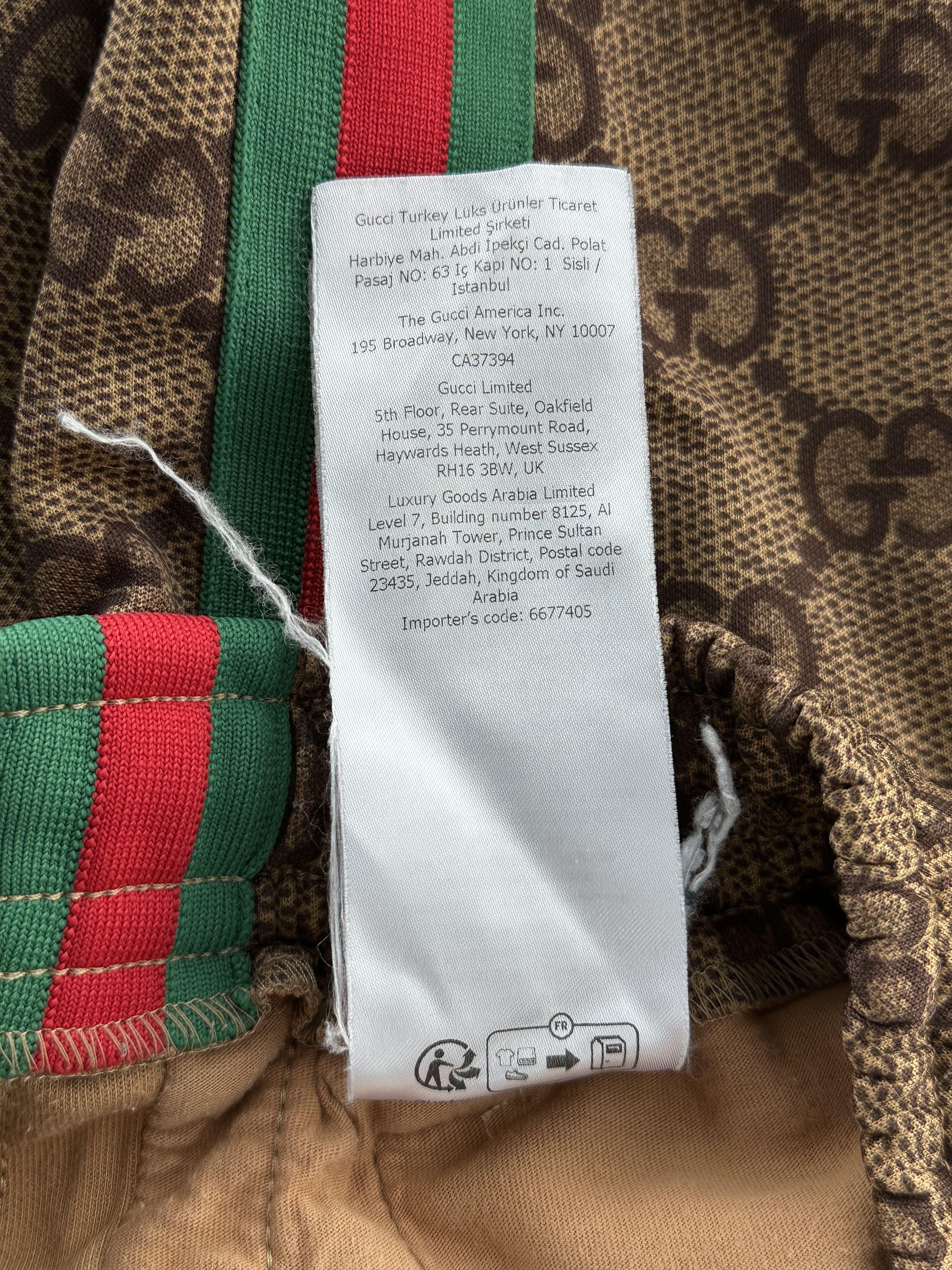 Gucci Gucci Tan Monogram Striped Track Pants Size US 30 / EU 46 - 6 Thumbnail