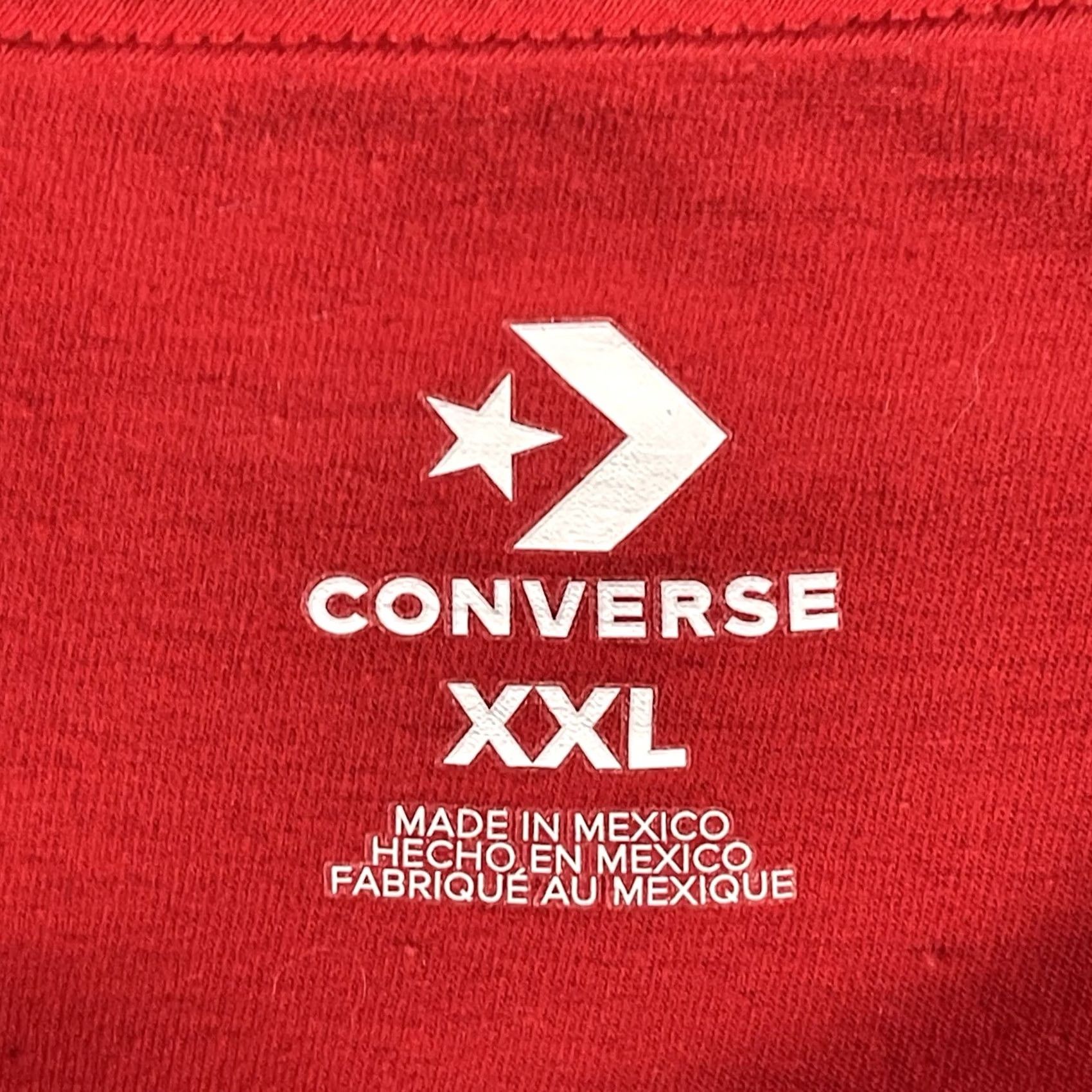 Converse Converse Shirt 2XL Red Short Sleeve All Star Logo Vintage? No. Size US XXL / EU 58 / 5 - 5 Thumbnail