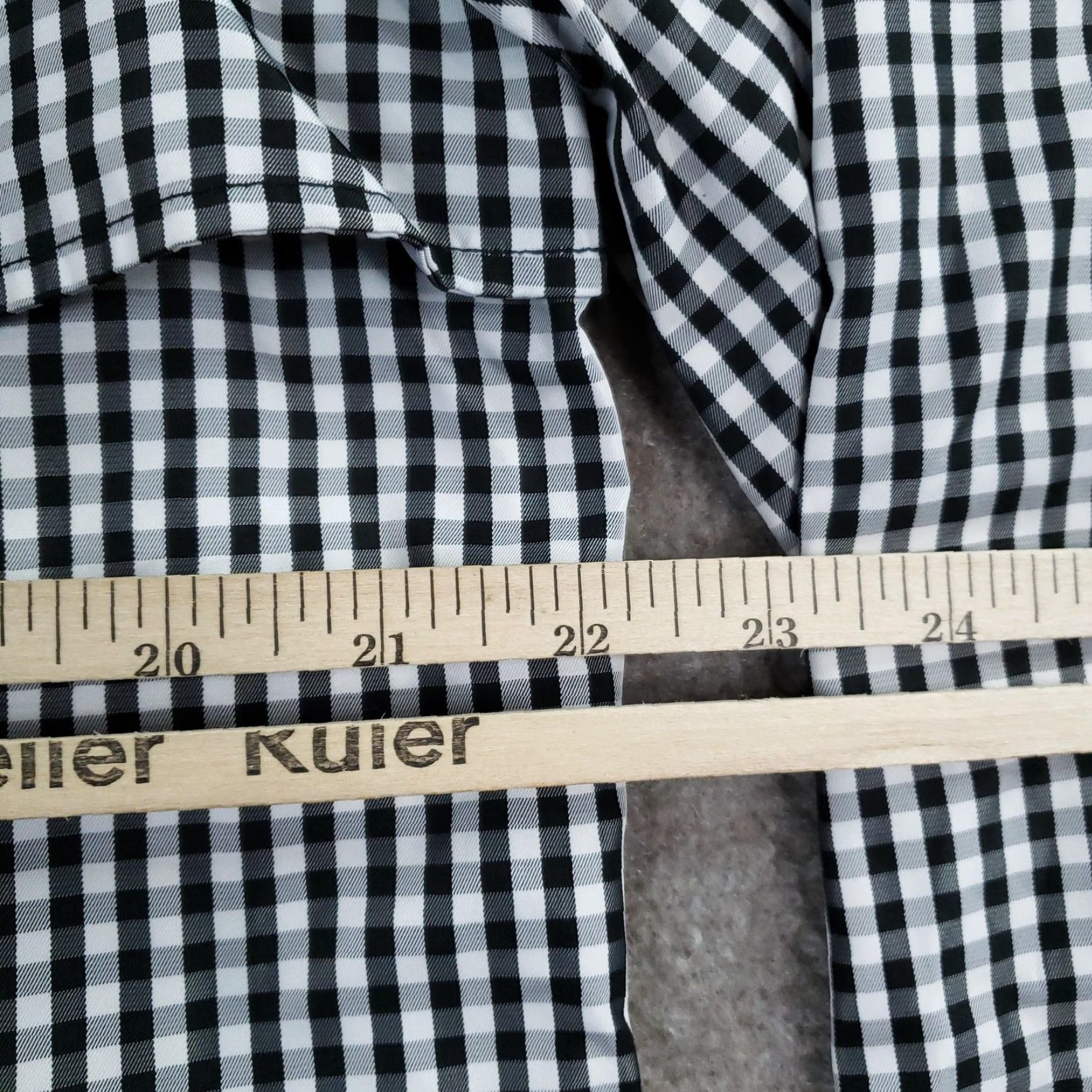 Ralph Lauren Lauren Ralph Lauren Coat Womens 12 Black Gingham Plaid Double Breasted Belted Trench Mid-Length Pockets Lined Button Buckle Check Pattern Size XL / US 12-14 / IT 48-50 - 3 Thumbnail