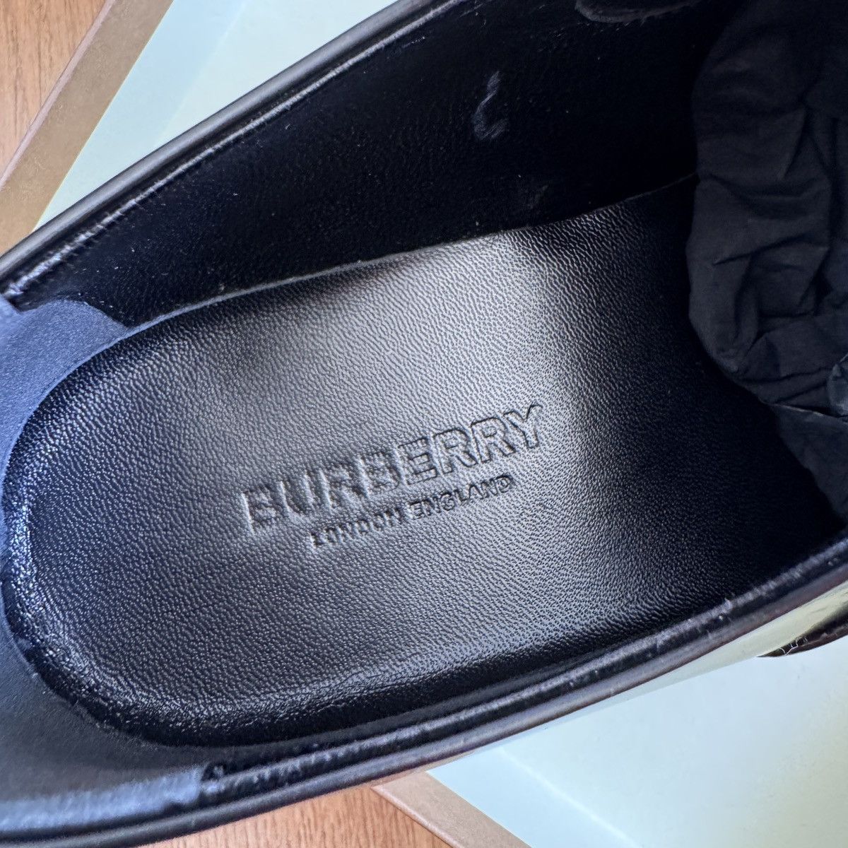 Burberry Burberry Streamdale leather lace-up shoes In Black Size 39.5 Size US 6.5 / EU 39-40 - 6 Thumbnail