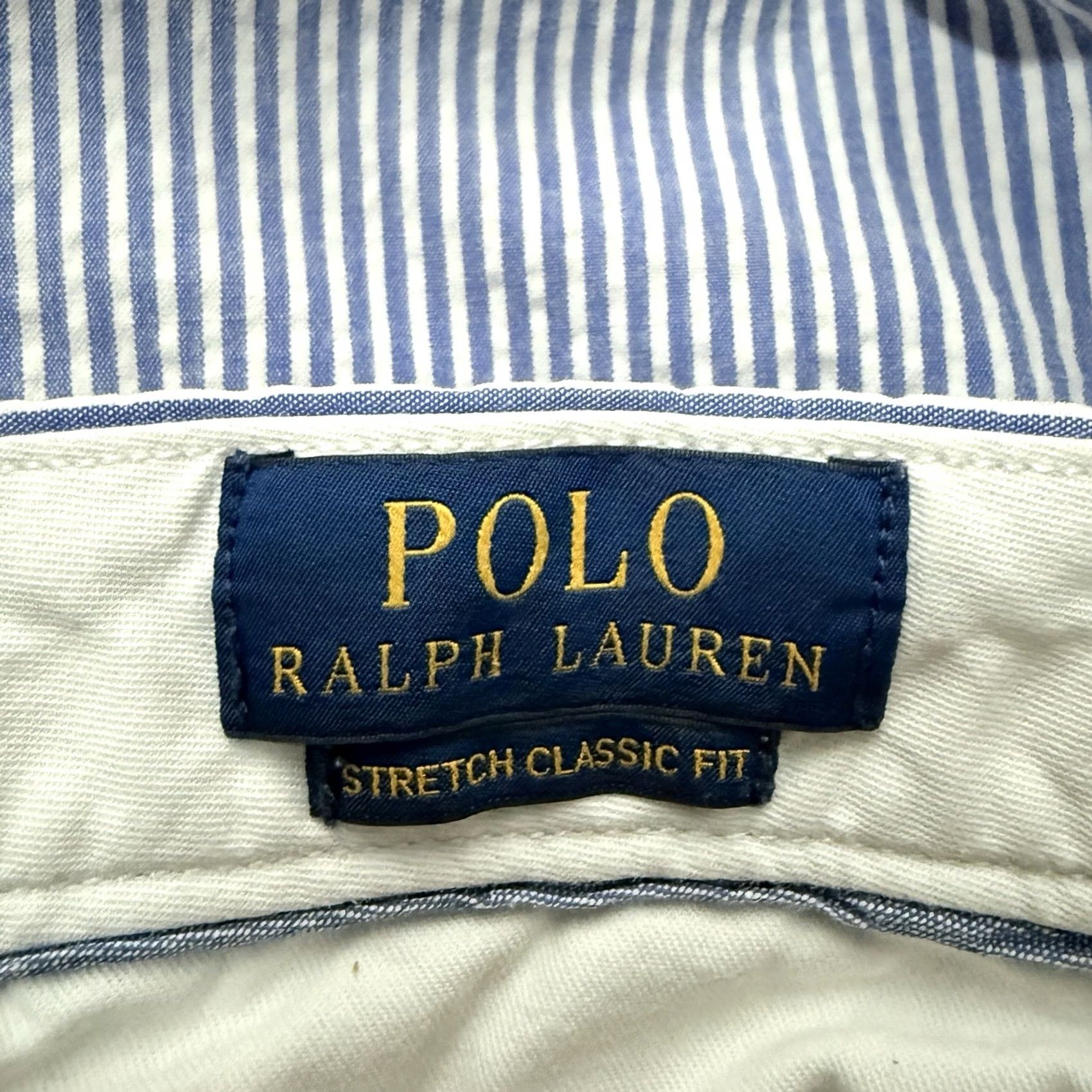 Polo Ralph Lauren Polo Ralph Lauren Shorts Mens Size 35 Blue Striped Stretch Classic Fit Casual Size US S / EU 44-46 / 1 - 4 Thumbnail