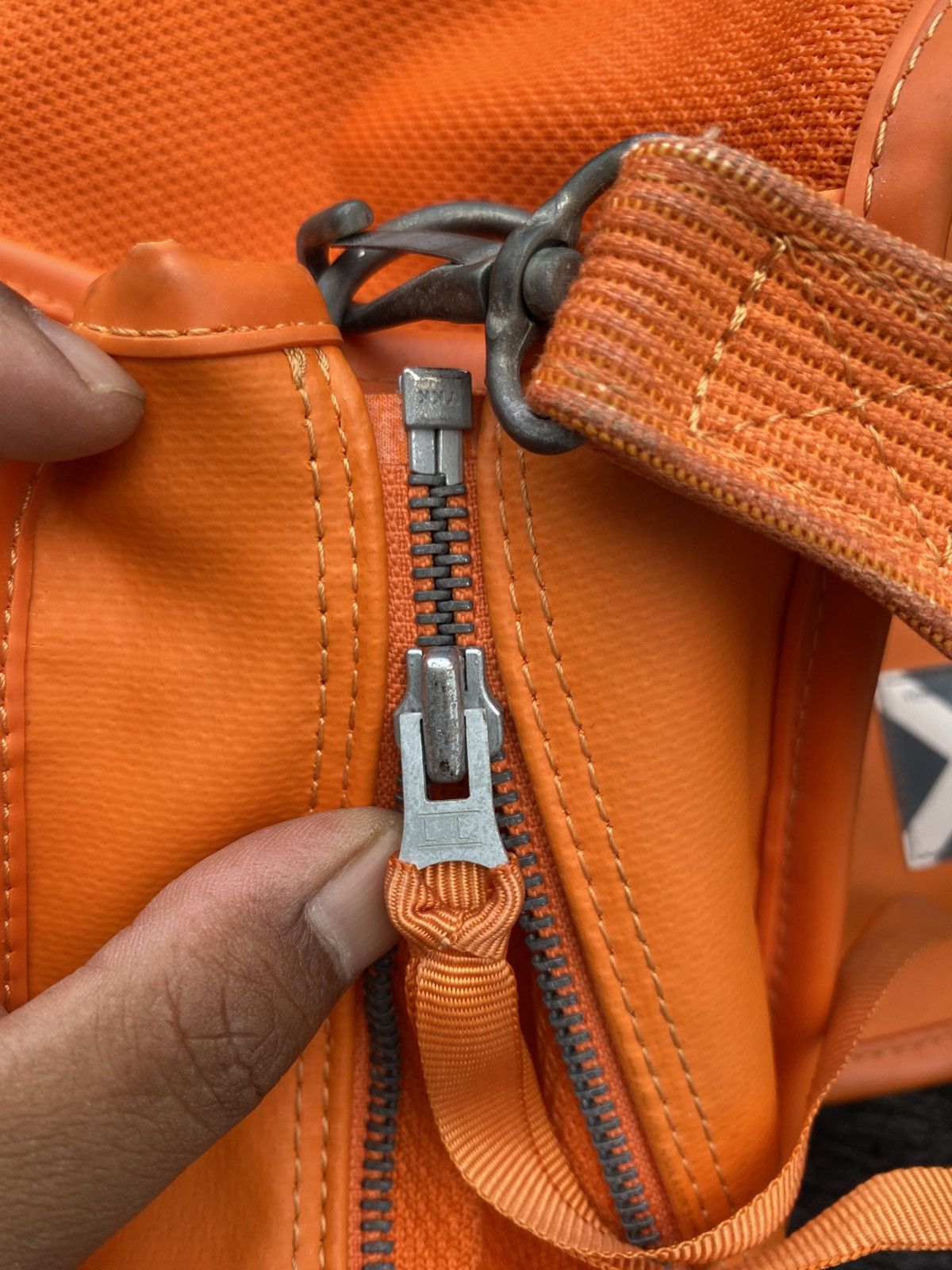 Porter A.P.C Yoshida Luggage Label Shoulder Bag Orange Color Size ONE SIZE - 18 Thumbnail
