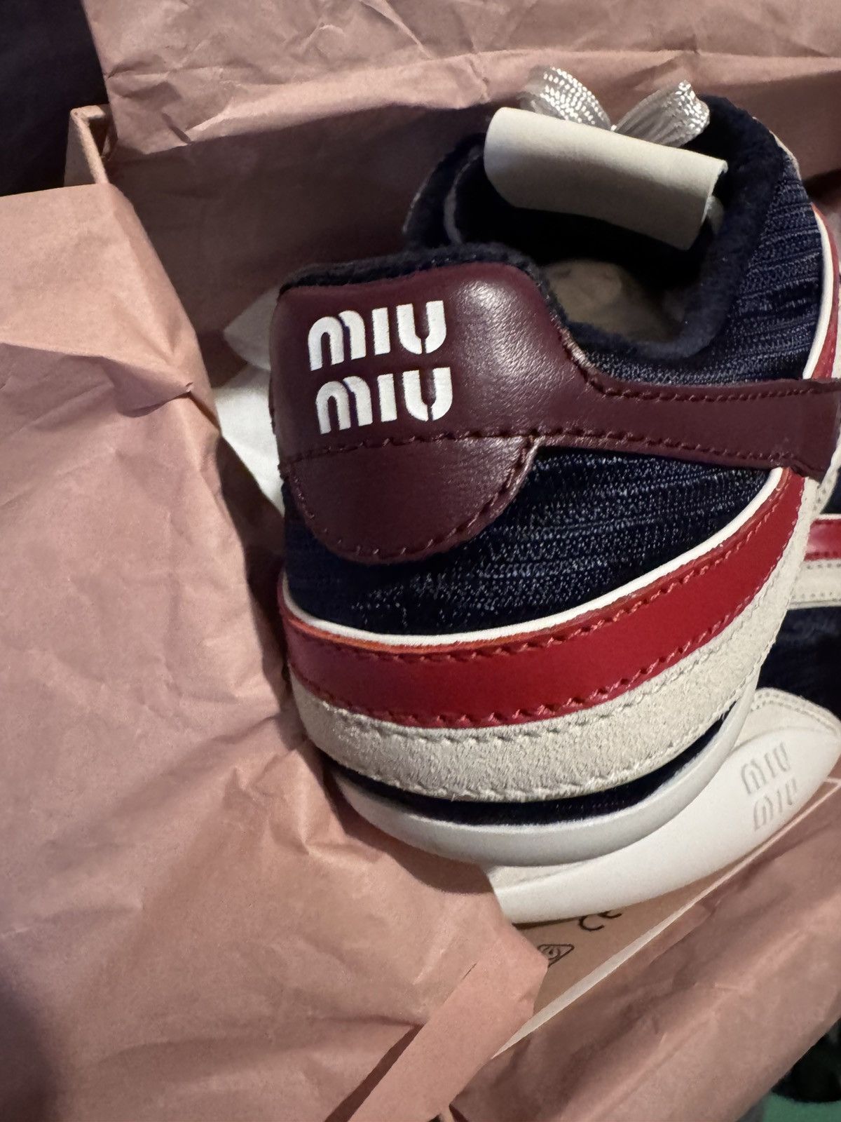 Miu Miu Miu Miu Gymnasium Technical Fabric and Suede Sneakers Size US 8 / IT 38 - 12 Thumbnail