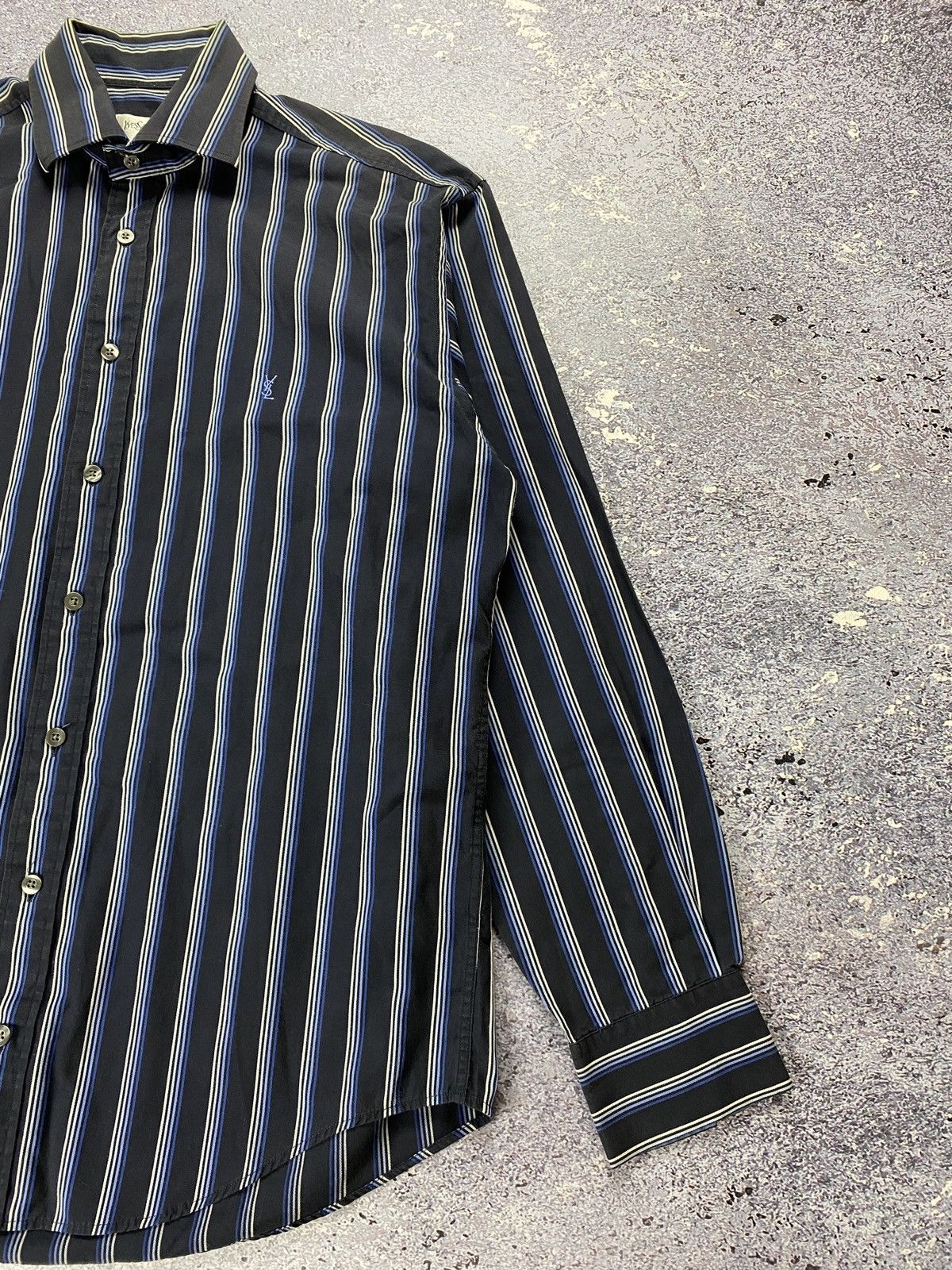 Vintage Yves Saint Laurent Striped YSL Shirts