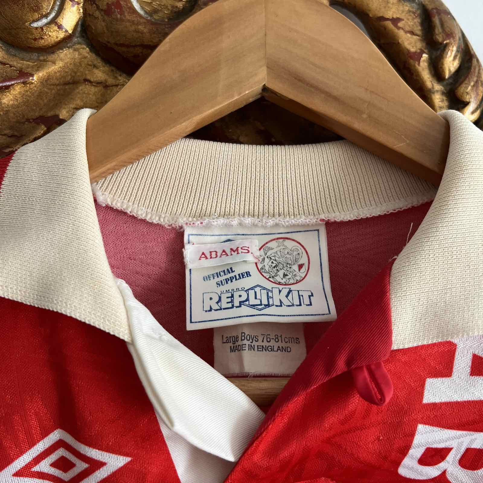 Umbro × Vintage Vintage Umbro 1996/1997 Ajax Home Soccer Jersey Sz XXS Size US XXS / EU 40 - 3 Thumbnail