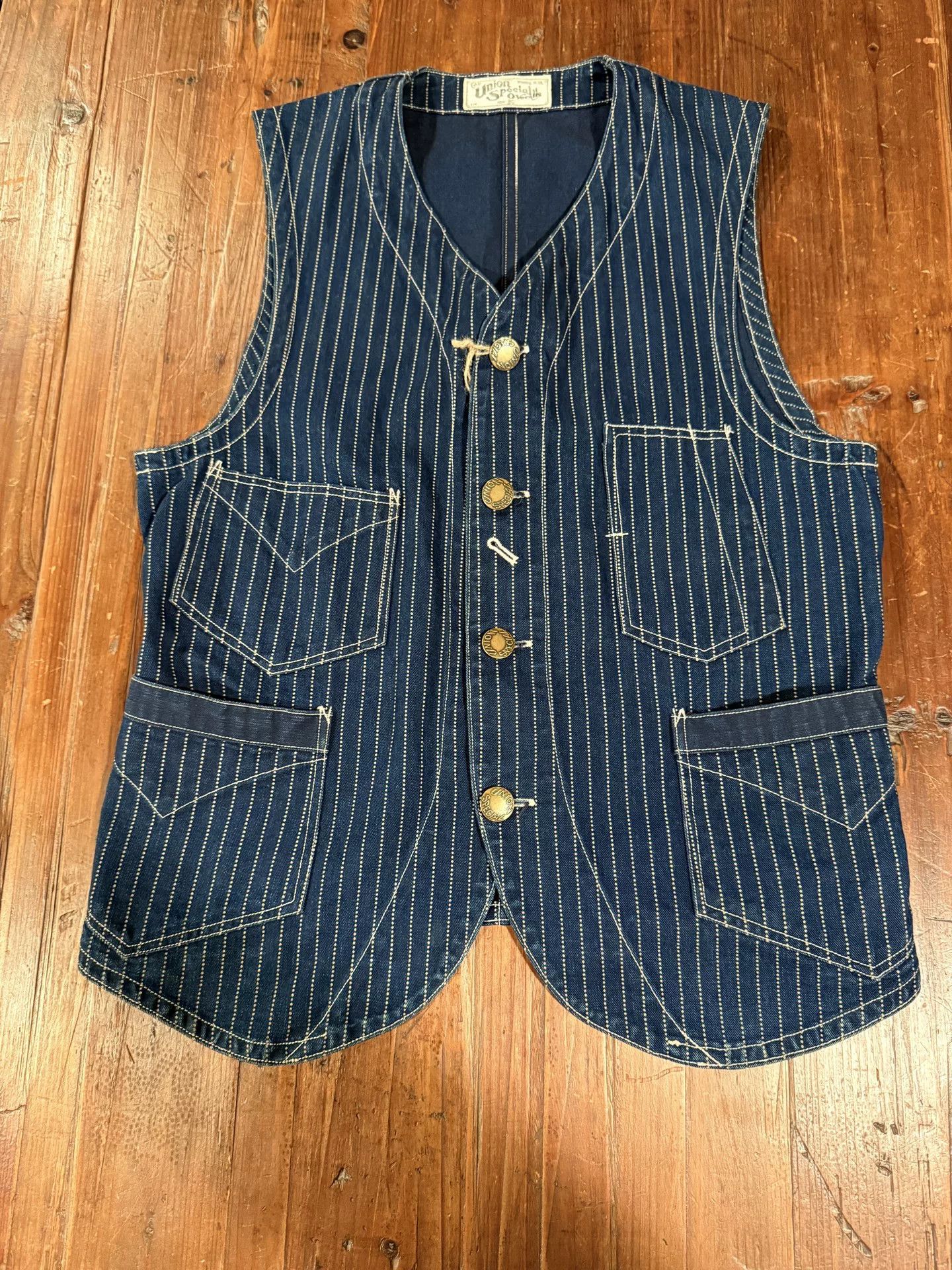 Freewheelers Freewheelers Wabash Denim Vest Size US M / EU 48-50 / 2 - 1 Thumbnail