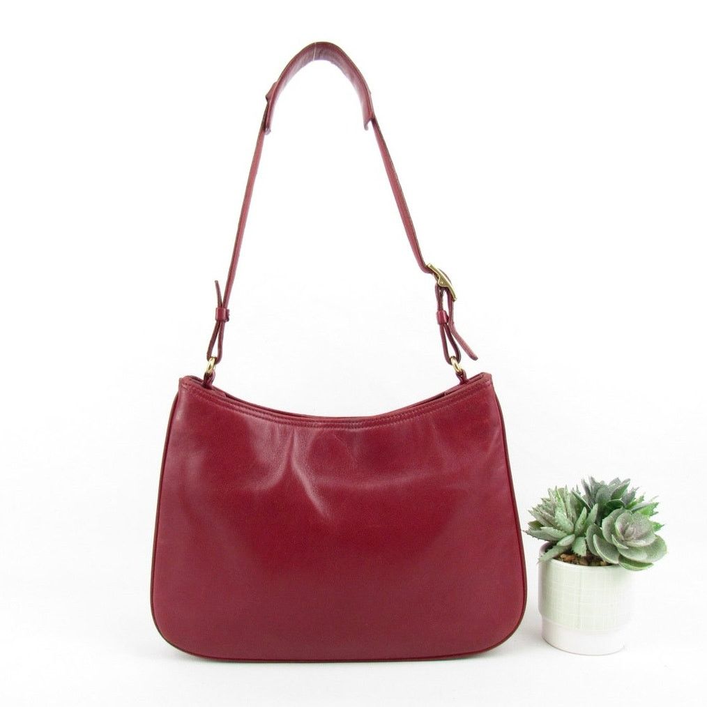 Coach Authentic Coach Y2K Vintage Red Smooth Leather Bag Size ONE SIZE - 1 Thumbnail