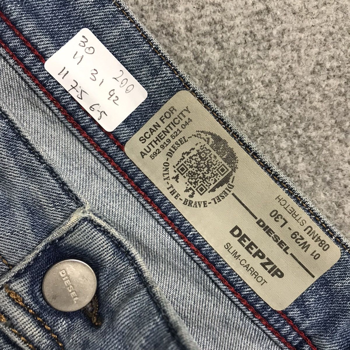 Diesel SLIM DIESEL DISTRESSED JEANS PANTS Size US 30 / EU 46 - 17 Thumbnail