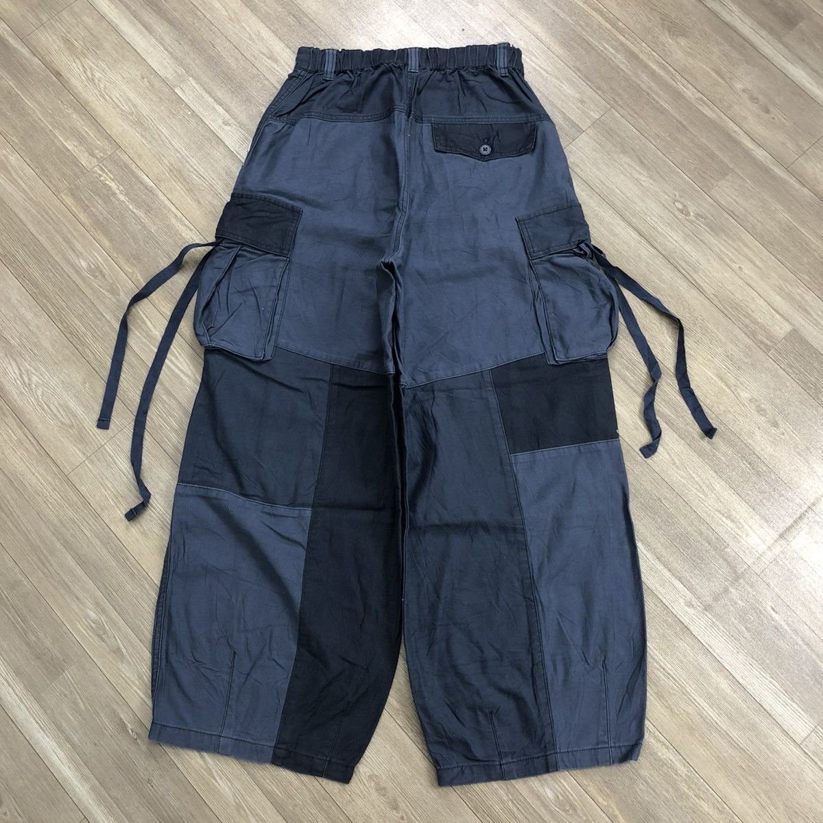 Japanese Brand 2000s Niko And Patchwork Lgb Goa Bondage Cargo Baggy Pants Size US 26 / EU 42 - 15 Thumbnail