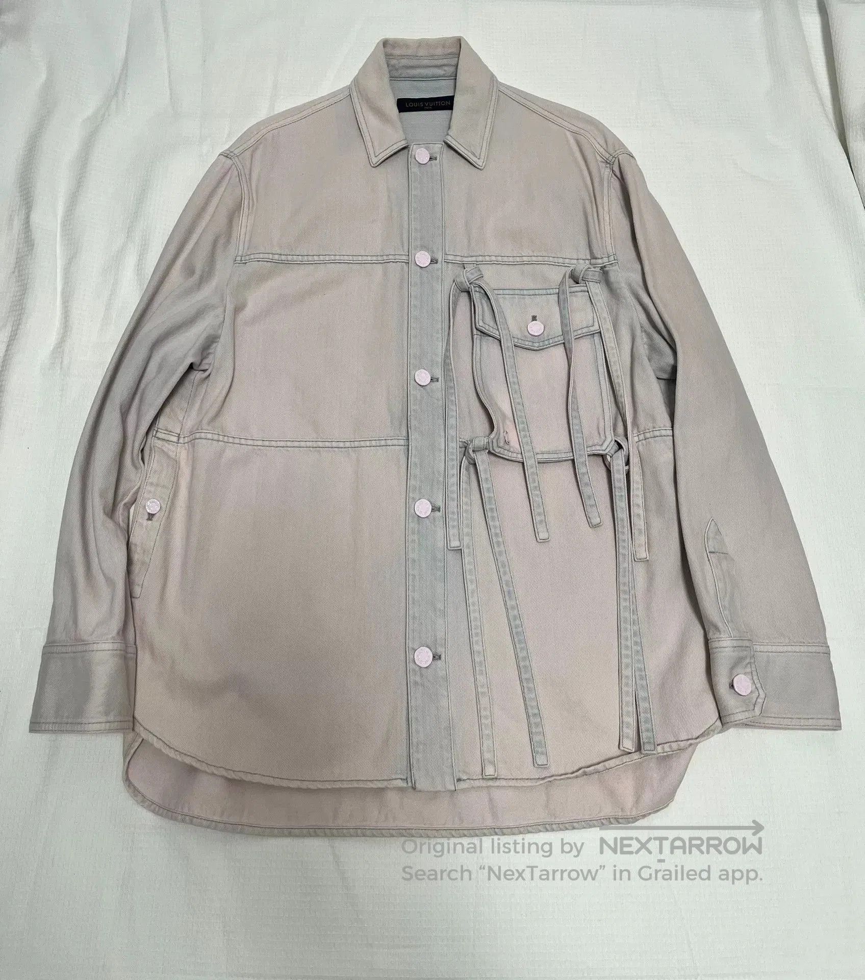 Louis Vuitton Louis Vuitton Dusty Pink Denim Shirt Jacket. Size S / US 4 / IT 40 - 1 Thumbnail