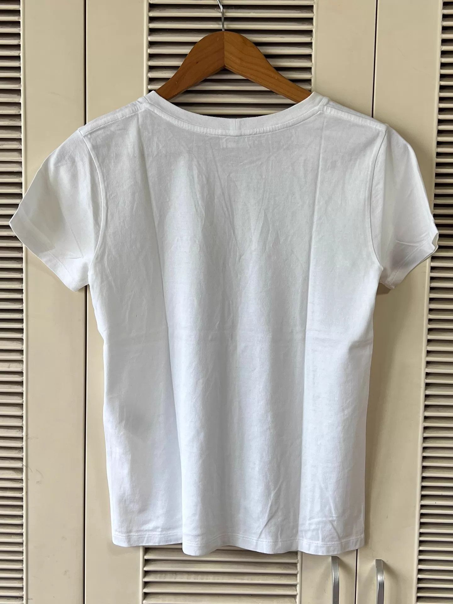 Celine Celine short-sleeve T-shirt white XS gold logo Size XS / US 0-2 / IT 36-38 - 2 Thumbnail