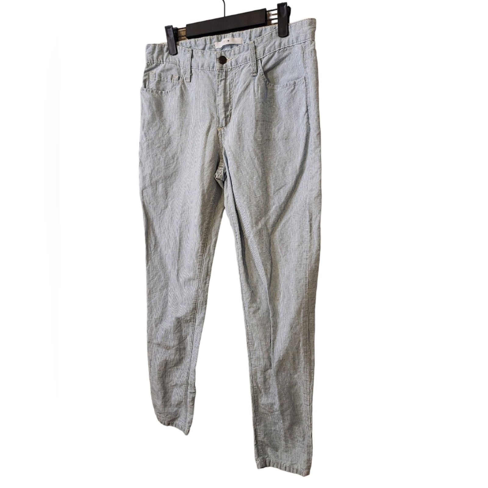 Joe's Joes Jeans Weekender Linen Cotton Blend Striped Pants 28 Size 28" / US 6 / IT 42 - 3 Thumbnail