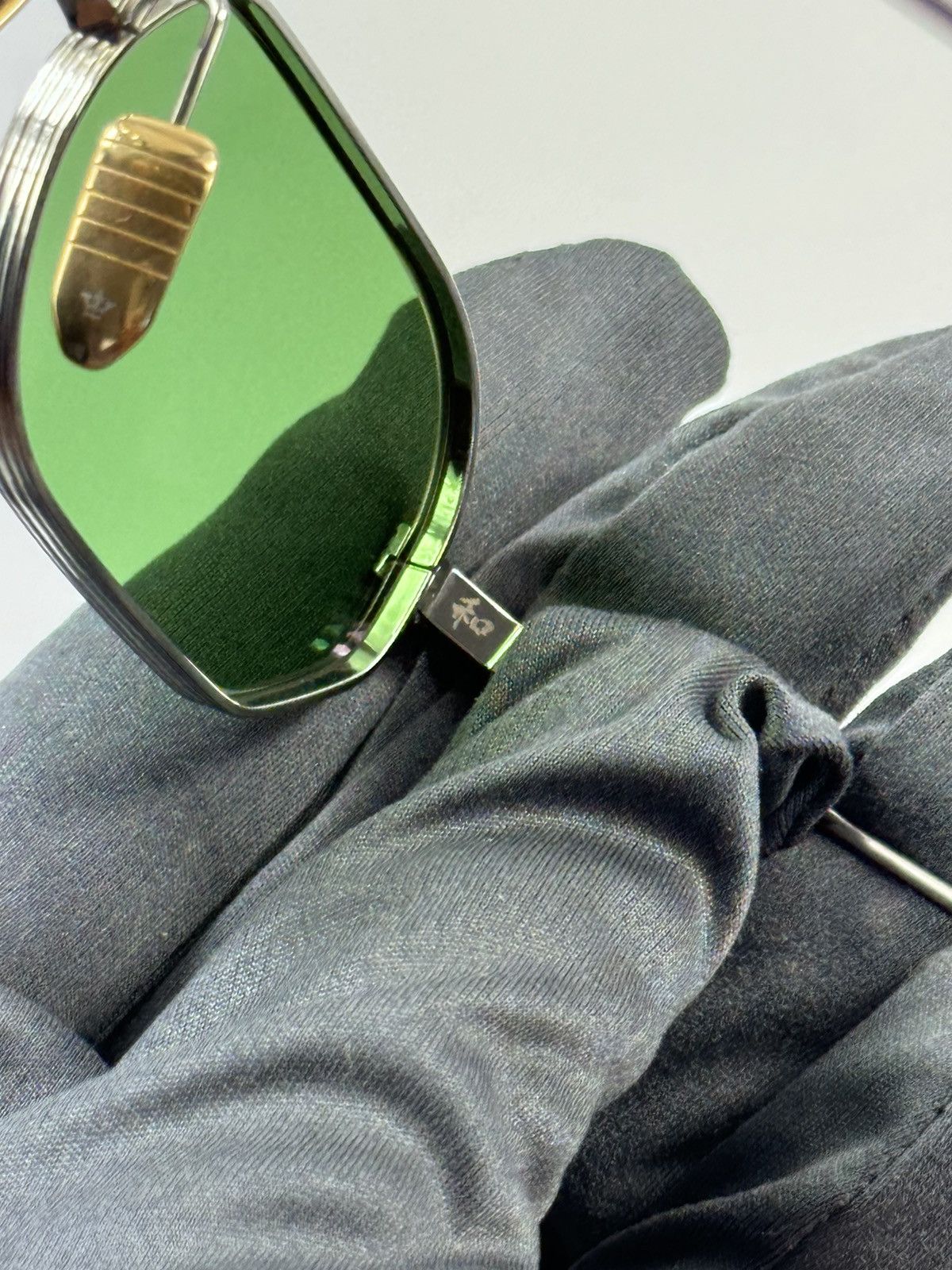 Jacques Marie Mage GREEN LENSE THE SIDEWALK DOCTOR SUNGLASSES Size ONE SIZE - 4 Thumbnail