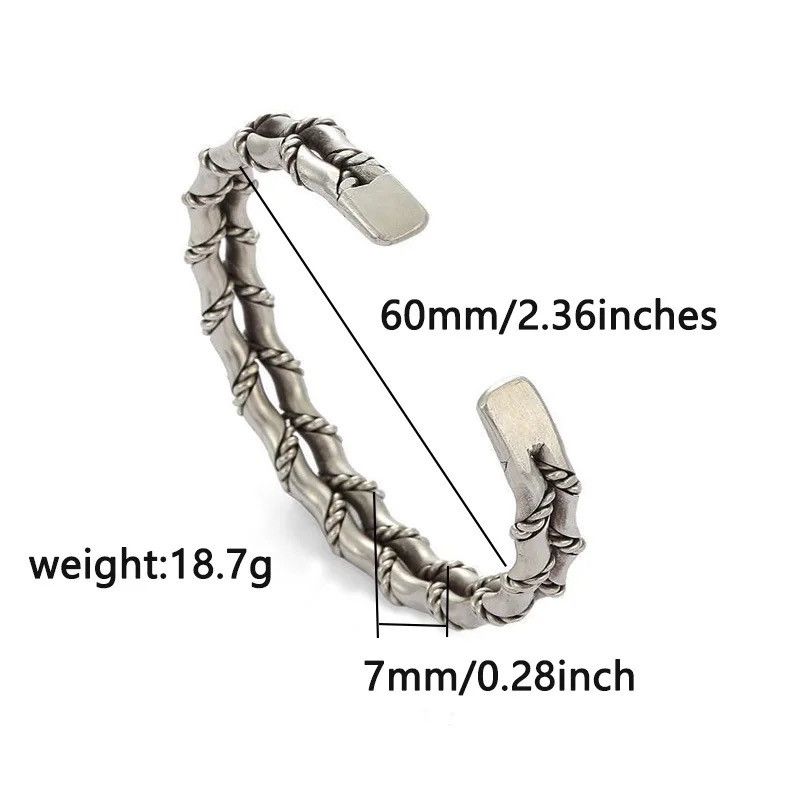 Jewelry × Vintage Cuban Weaving Double Bamboo Bracelet Size ONE SIZE - 3 Thumbnail