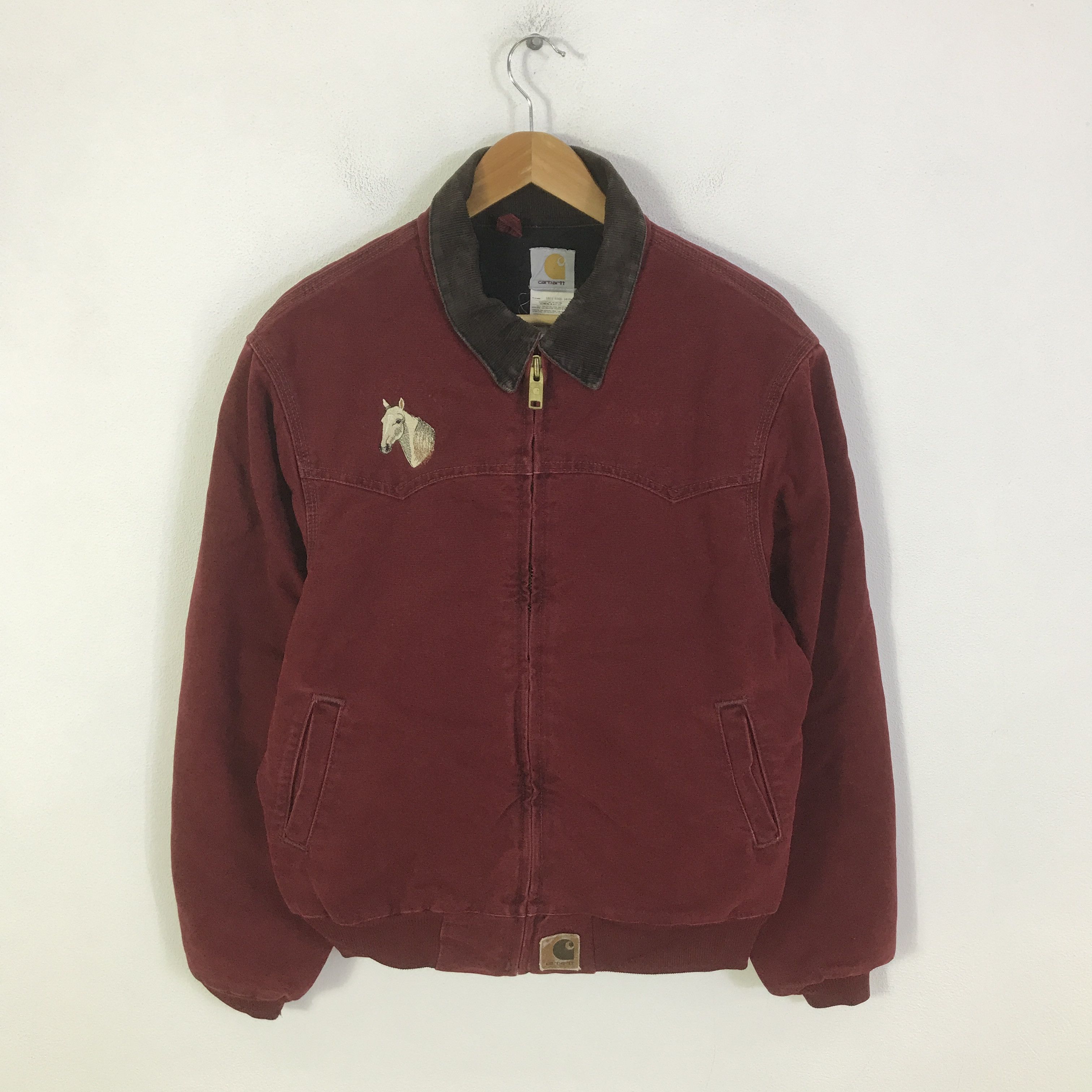 Carhartt RARE Carhartt JQ2246 Santa Fe Jacket – Wine/Burgundy