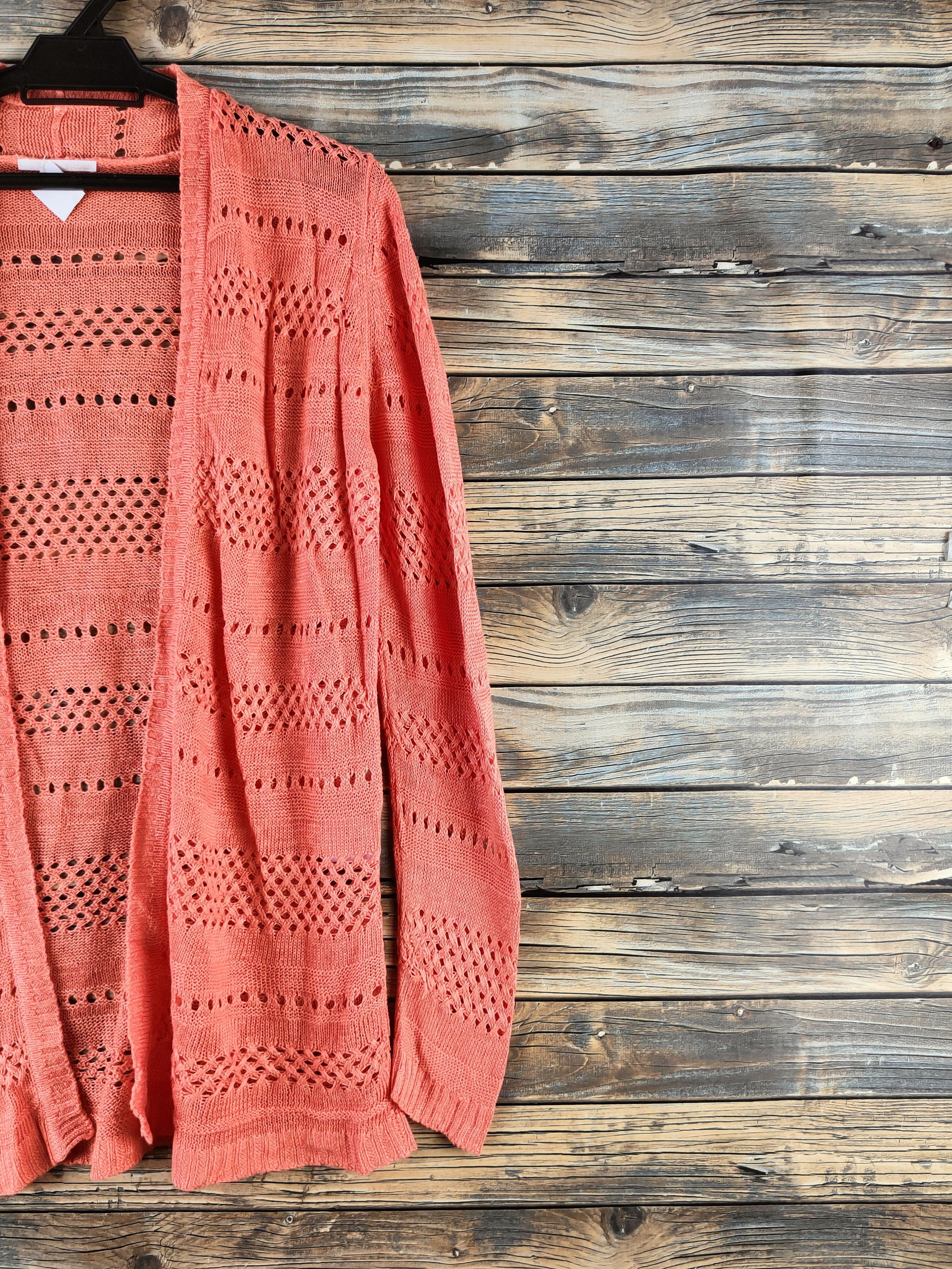 Japanese Brand DL Do Classe vtg meshNet Knitwear crochet Cardigan #46-984 Size M / US 6-8 / IT 42-44 - 5 Thumbnail