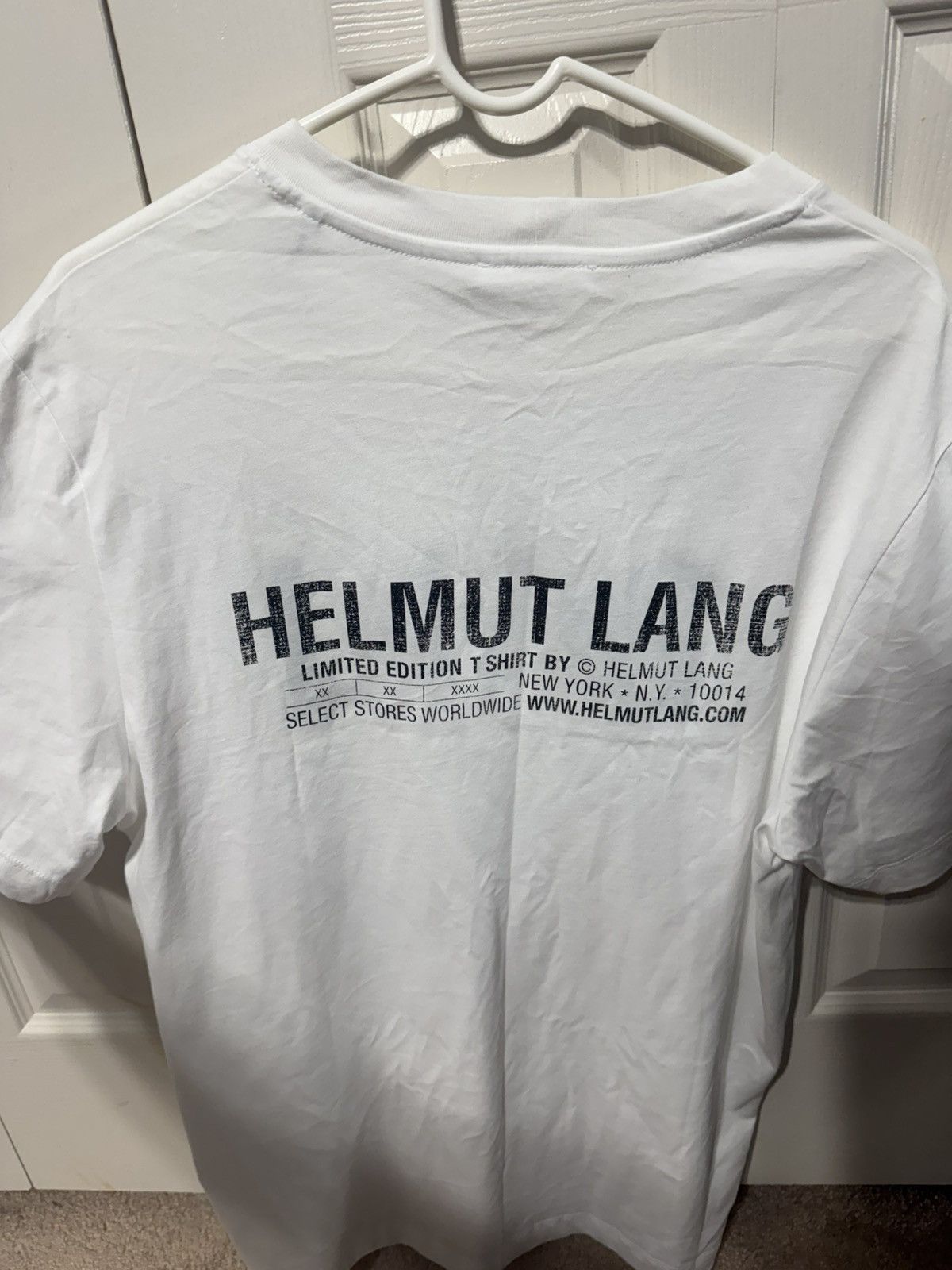 Helmut Lang Lang T Shirt Size US L / EU 52-54 / 3 - 3 Thumbnail