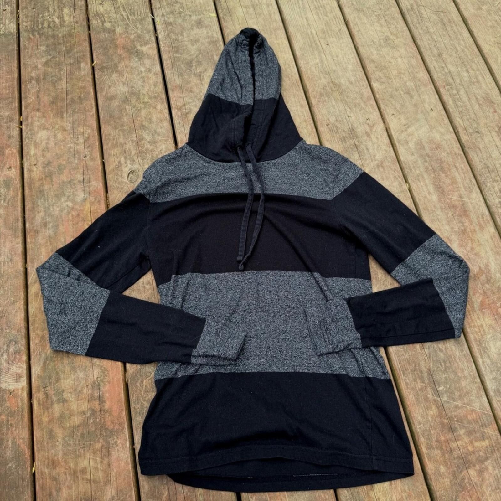 Other Prince & Fox Mens XS Striped Long Sleeve Hooded T-Shirt Size US XS / EU 42 / 0 - 1 Thumbnail