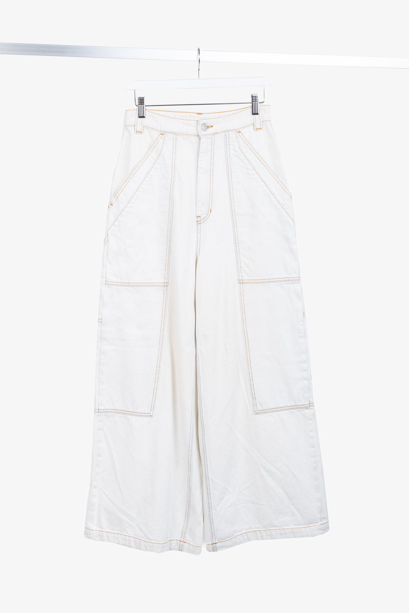 MM6 MM6 Maison Margiela SS22 Runway Wide-Leg Pocket Denim Size 27" / US 4 / IT 40 - 1 Thumbnail