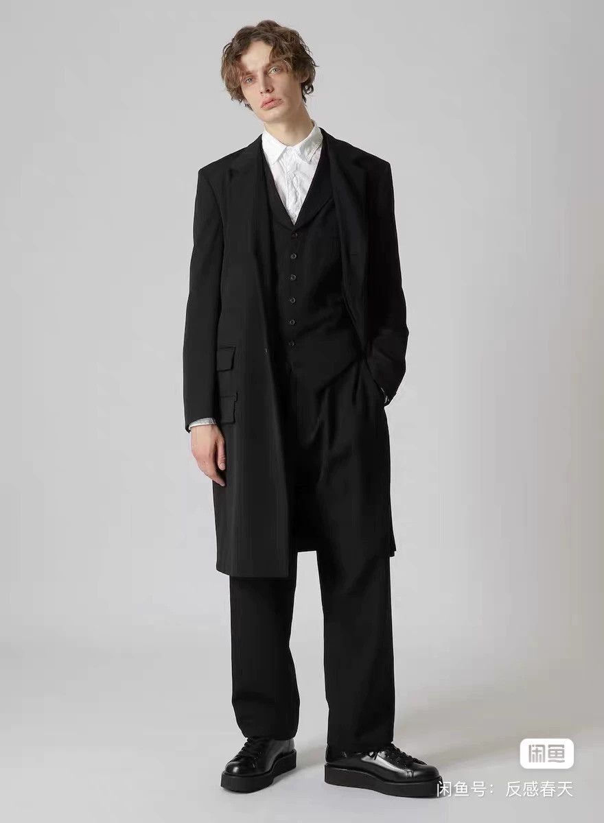 Yohji Yamamoto Yohji Yamamoto 23AW Regulation Dr.jkt Cashmere Coat Size US M / EU 48-50 / 2 - 3 Thumbnail