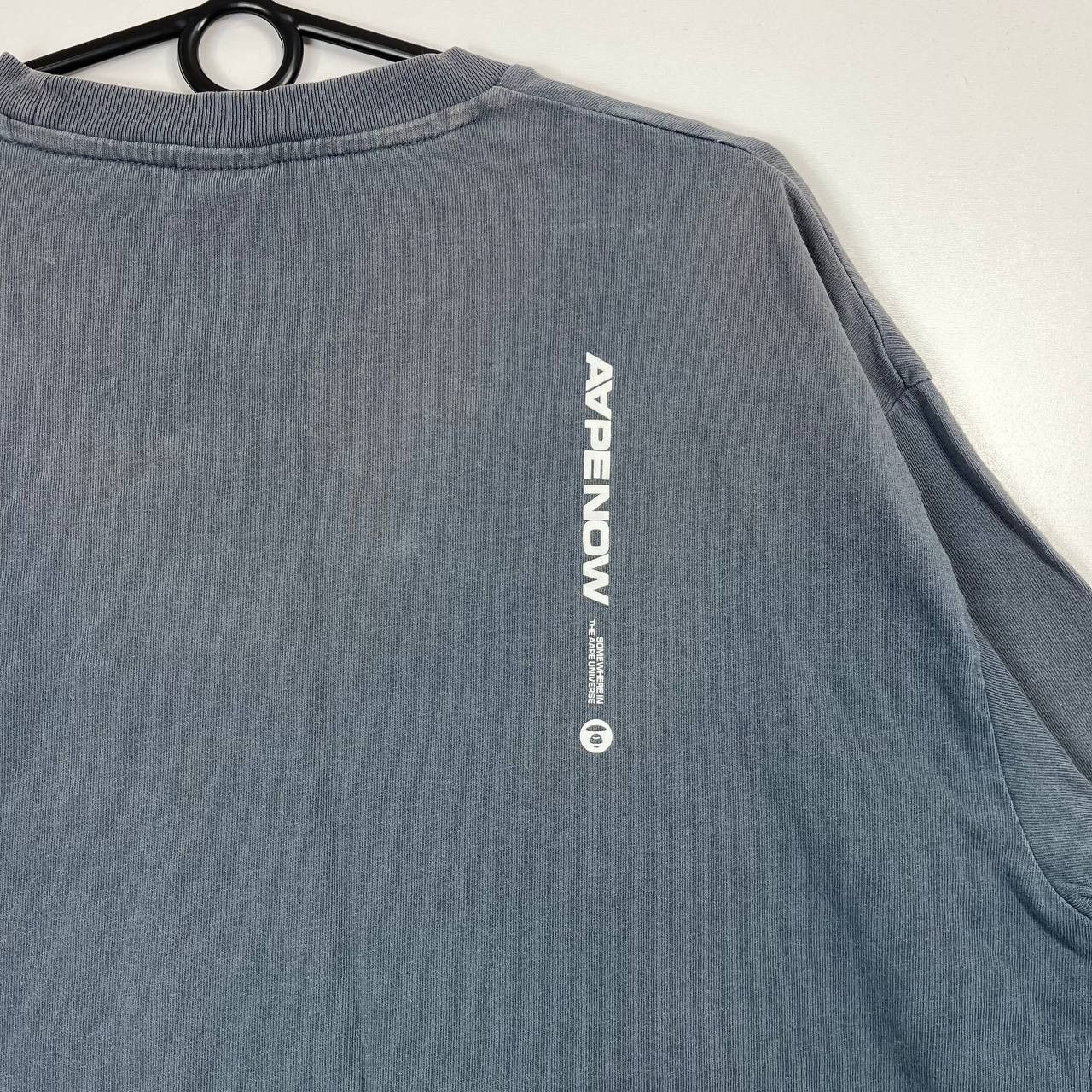 Bape Aape By A Bathing Ape Logo Patch T Shirt Blue Mens Size XL Size US XL / EU 56 / 4 - 7 Thumbnail