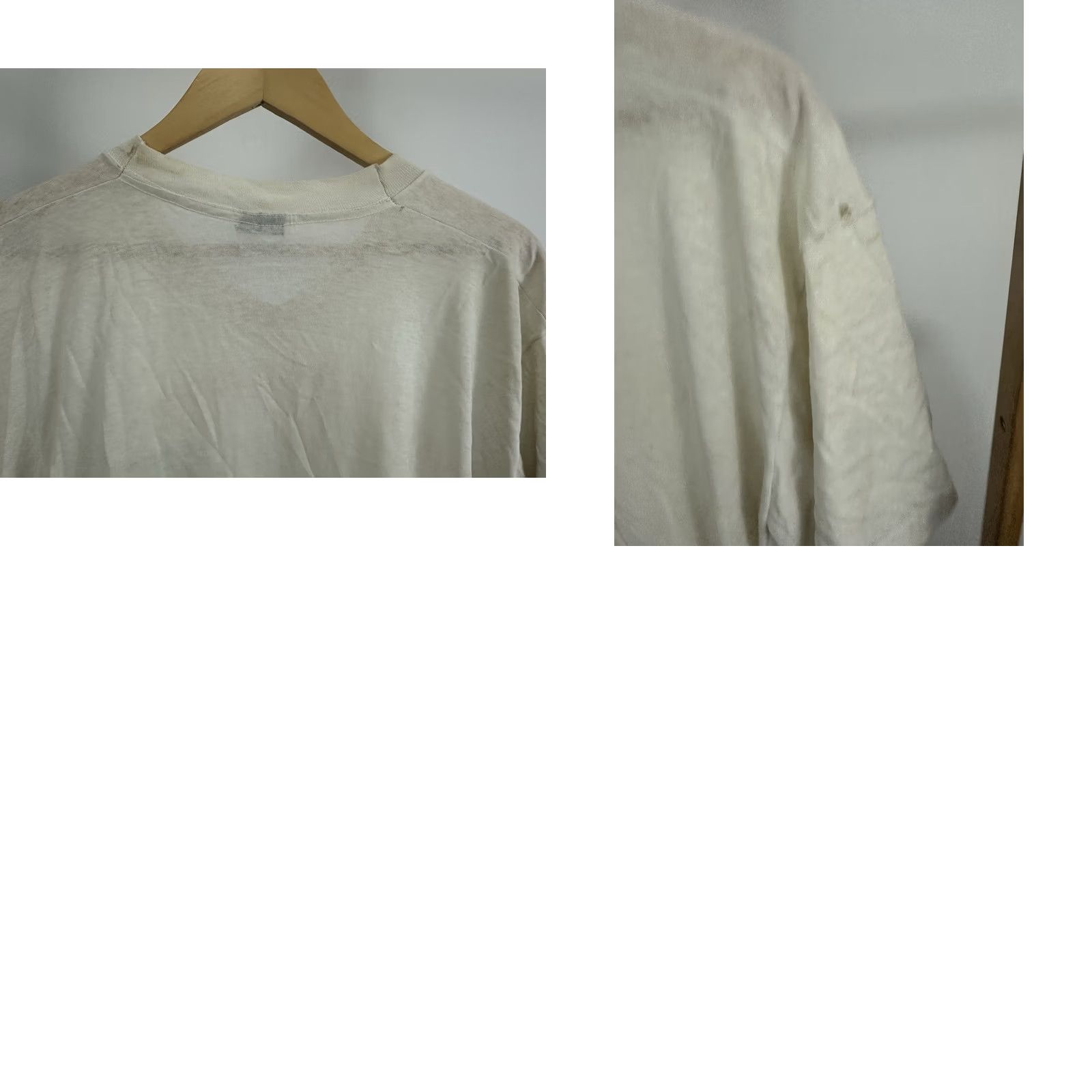 Vintage VTG Gorin's Ice Cream Homemade Paper Thin Burnout Worn Boxy T-Shirt Size XL Shirt Mens XL Cream Grunge Distressed 90s Boxy Rock Size US XL / EU 56 / 4 - 8 Thumbnail