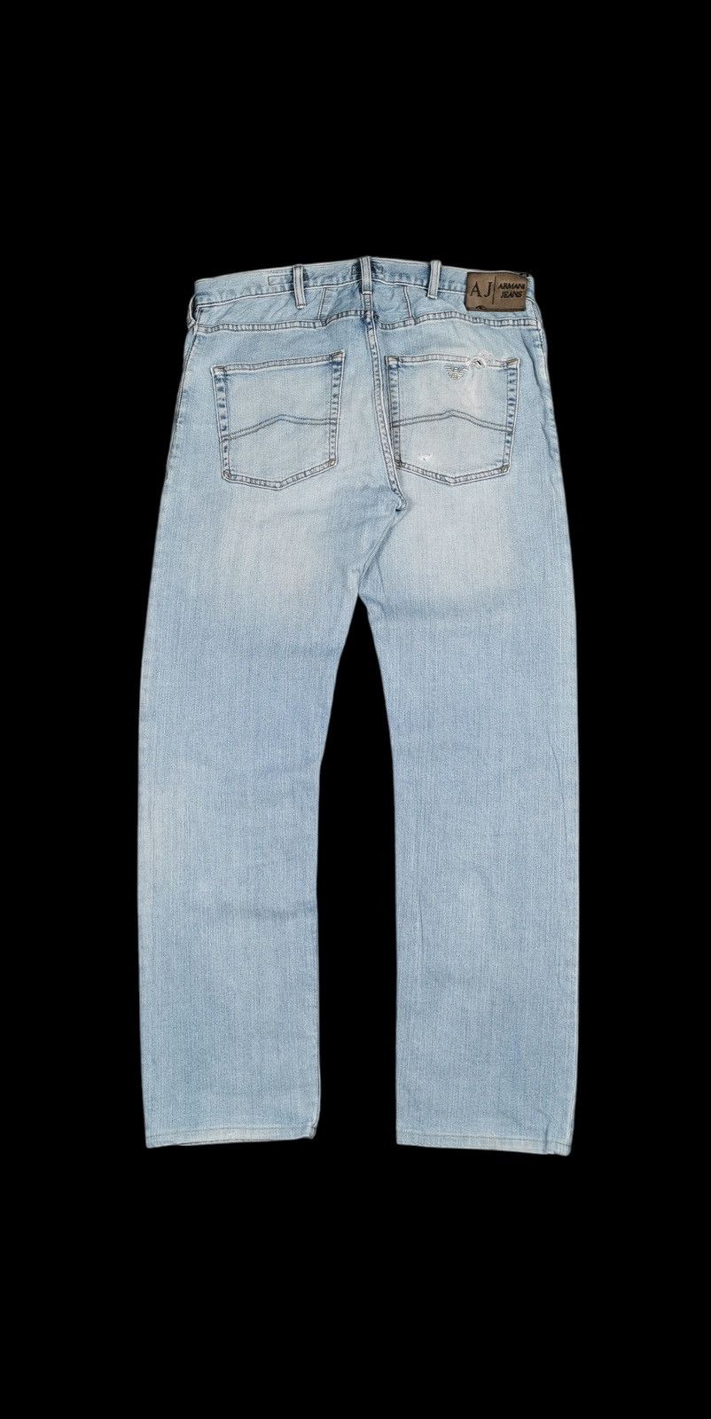 Armani Aj armani light wash denim jeans distressed Size US 34 / EU 50 - 4 Thumbnail