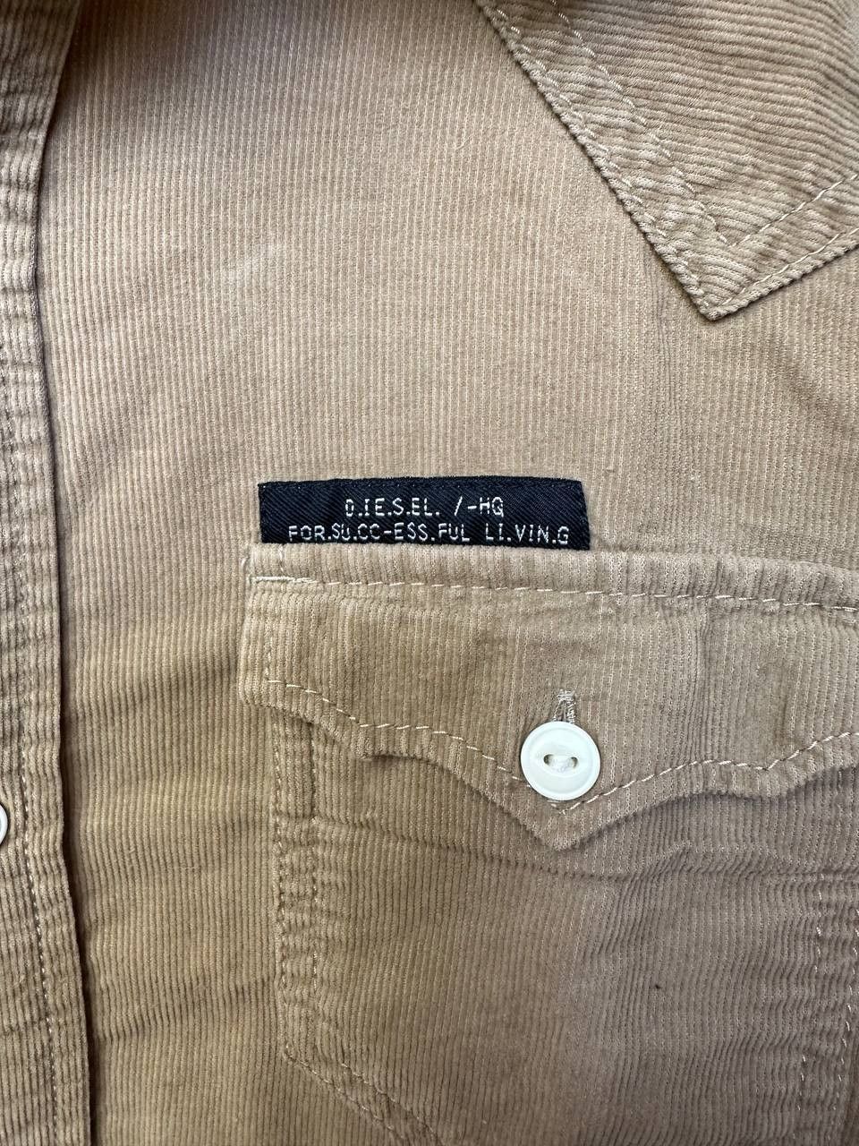 Diesel Diesel Co. Western Corduroy Shirt Vintage Camel Brown Size US S / EU 44-46 / 1 - 13 Thumbnail