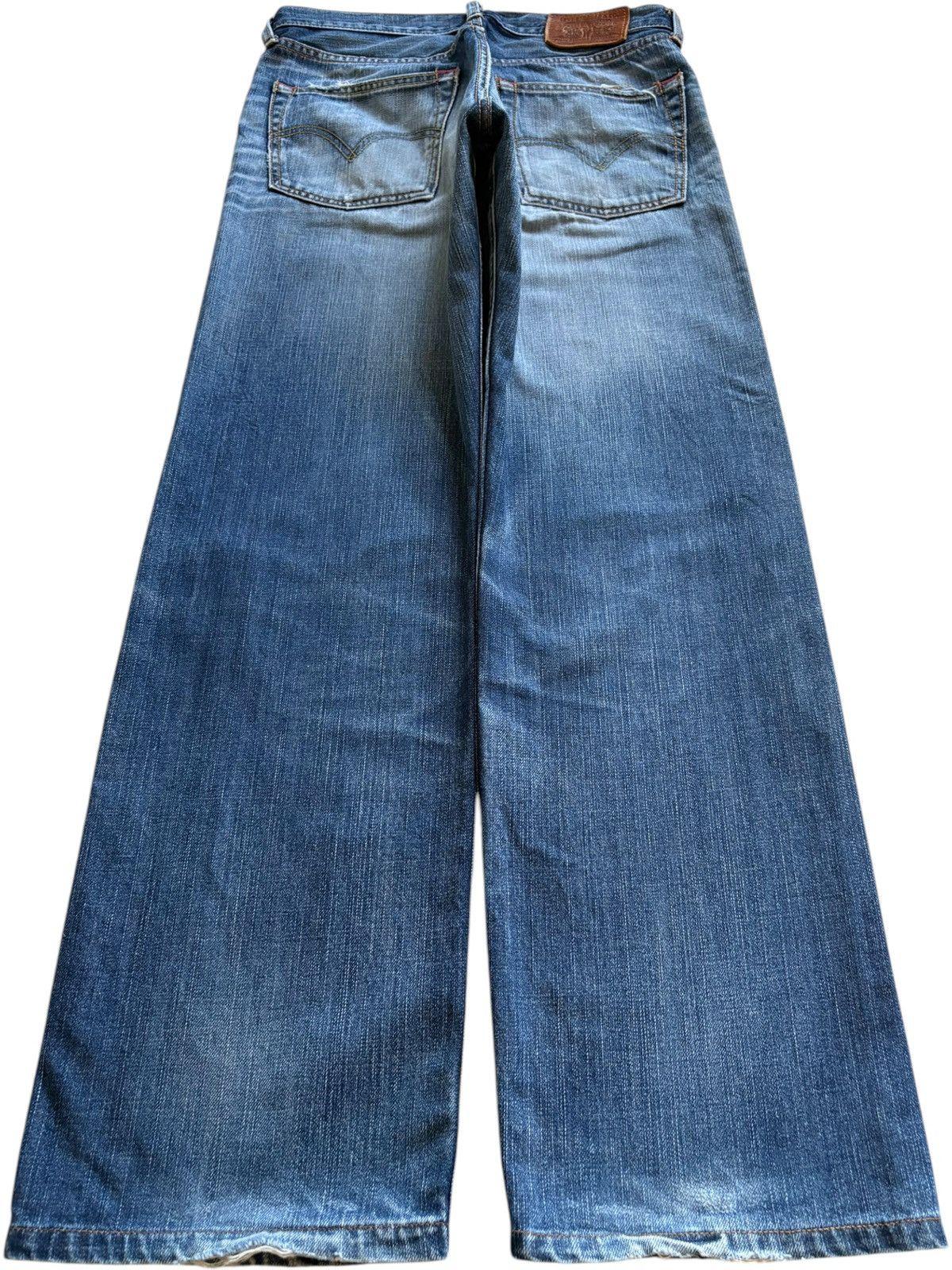 Levi's Vintage 90s Levis 703 Faded Ripped Loose Baggy Jeans Size US 30 / EU 46 - 2 Thumbnail