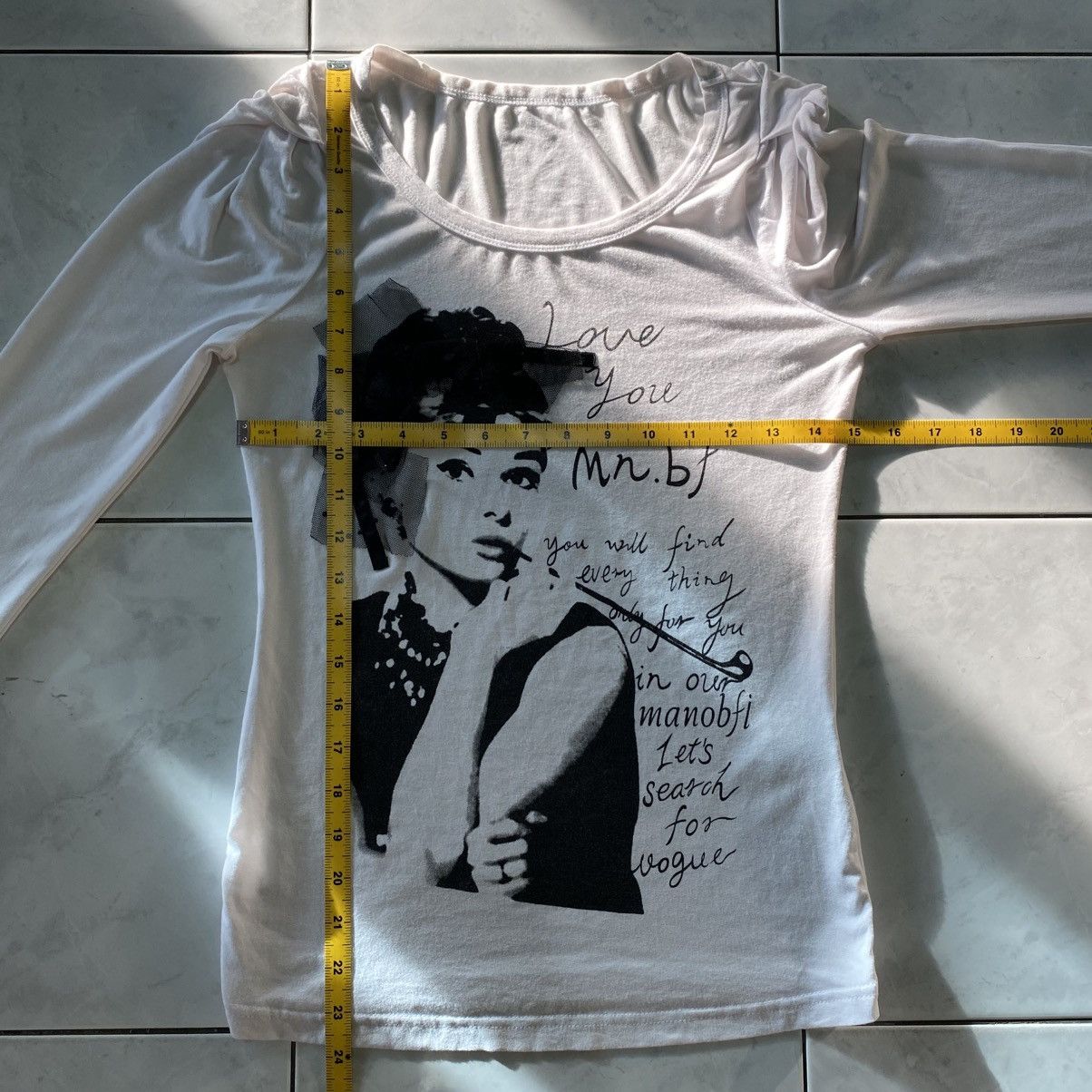 Japanese Brand Mn.bf Audrey Hepburn Retro Movie Classic Hollywood Graphic Size ONE SIZE - 18 Thumbnail