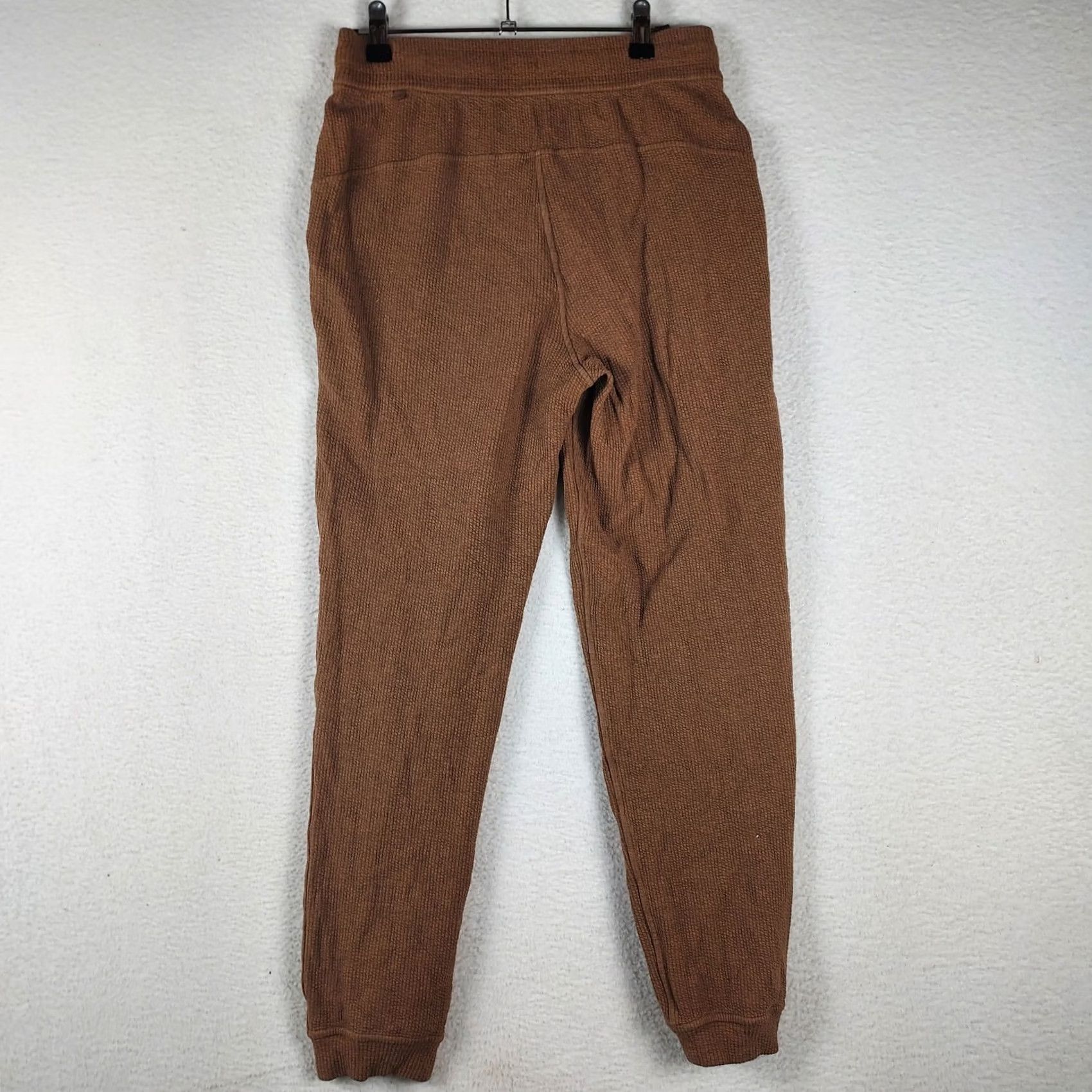 Lululemon Lululemon Womens Brown Textured Joggers Thermal Waffle Lounge Pants Size 6 Womens Jogger Pants Brown Textured Thermal Lounge Pants Size 28" / US 6 / IT 42 - 2 Thumbnail