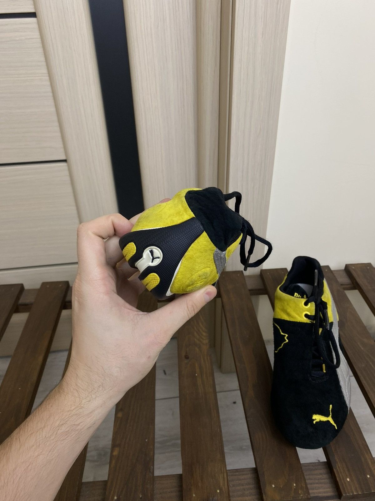 Puma Vintage Puma speed cat black yellow shoes size 39(25 cm) Size US 9 / IT 39 - 18 Thumbnail