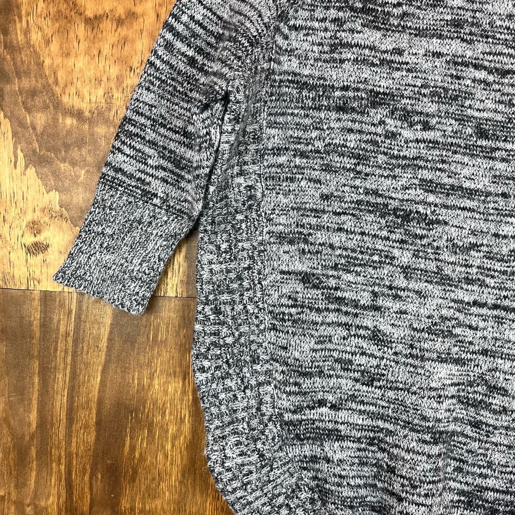Express Express Womens Sweater Gray Boat Neck 3/4 Sleeve Knit Wool Mohair Blend Tunic S Size S / US 4 / IT 40 - 3 Thumbnail