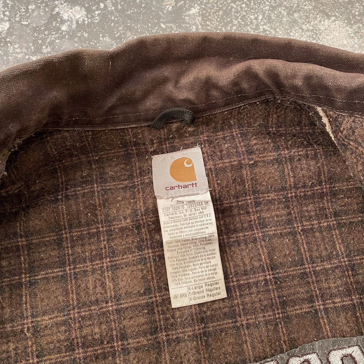 Carhartt 90s Vintage Carhartt Detroit Work Trashed Jacket J97 BRN Size US L / EU 52-54 / 3 - 9 Thumbnail