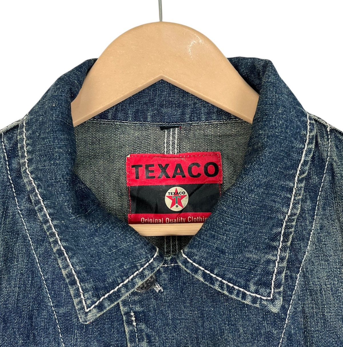 Vintage Vintage Texaco 13 Star Button Denim Jacket Size US L / EU 52-54 / 3 - 13 Thumbnail