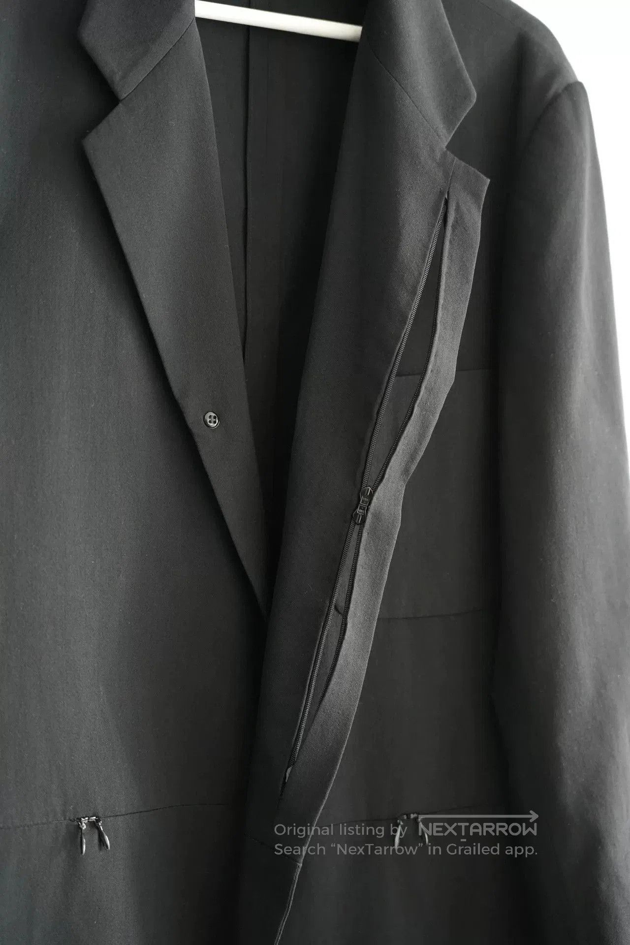 Yohji Yamamoto Yohji Yamamoto Water Drop Zip Blazer. Size US M / EU 48-50 / 2 - 6 Thumbnail