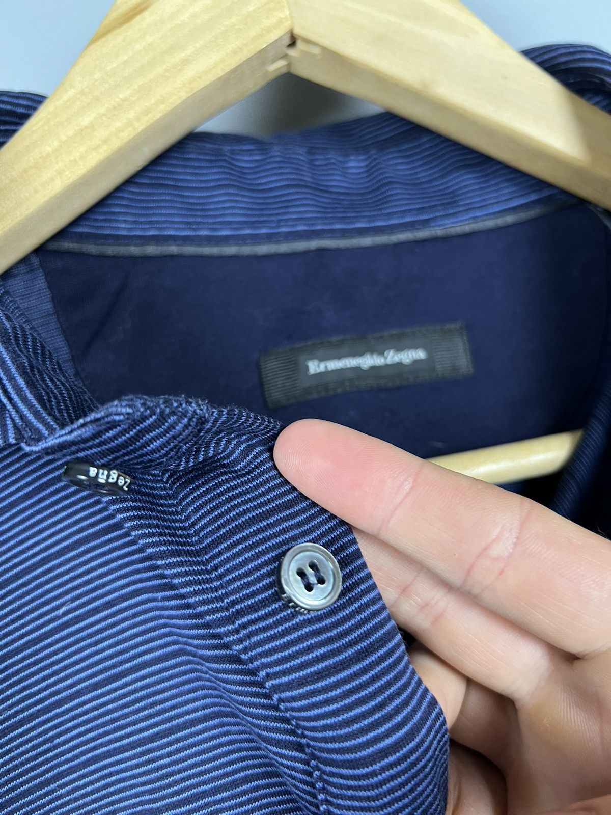 Ermenegildo Zegna (L) Rare Ermenegildo Zegna Polo Shirt stripe Size US L / EU 52-54 / 3 - 12 Thumbnail