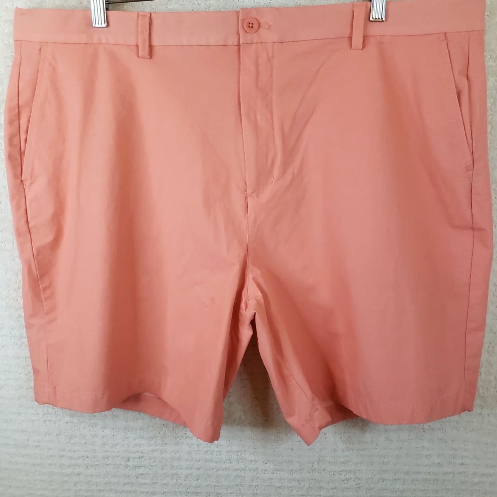 Vineyard Vines Vineyard Vines OTG Shorts Mens 40x9” Coral Orange Cotton Nylon Spandex Slash Pocket Chino Regular Size US 40 / EU 56 - 2 Thumbnail