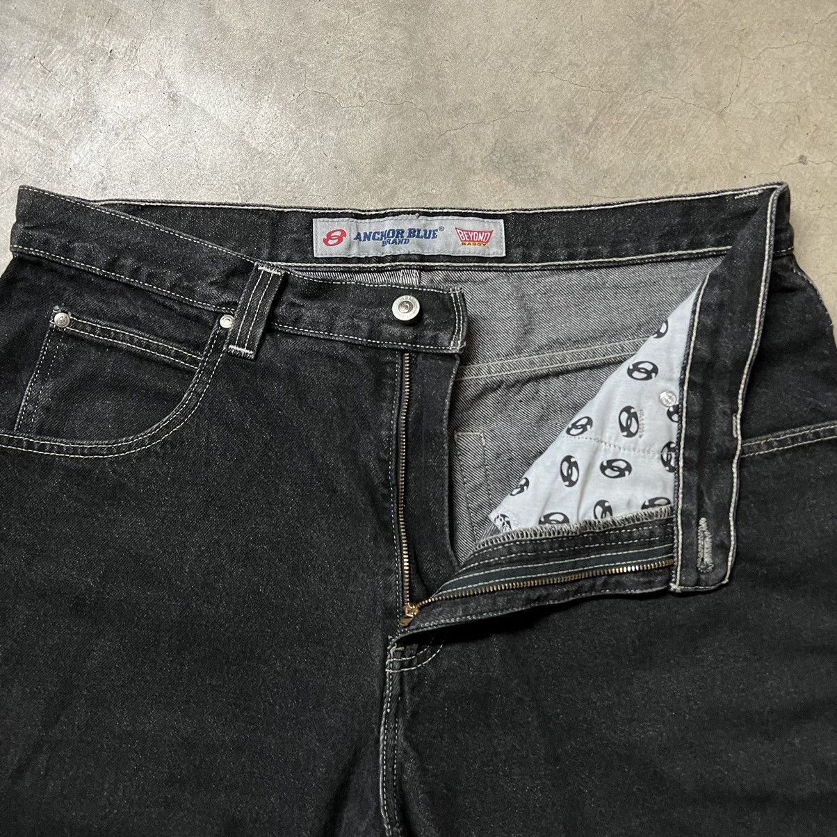 Anchor Blue × JNCO × Southpole Vintage Y2K Anchor Blue Beyond Baggy Denim Shorts Size US 38 / EU 54 - 2 Thumbnail