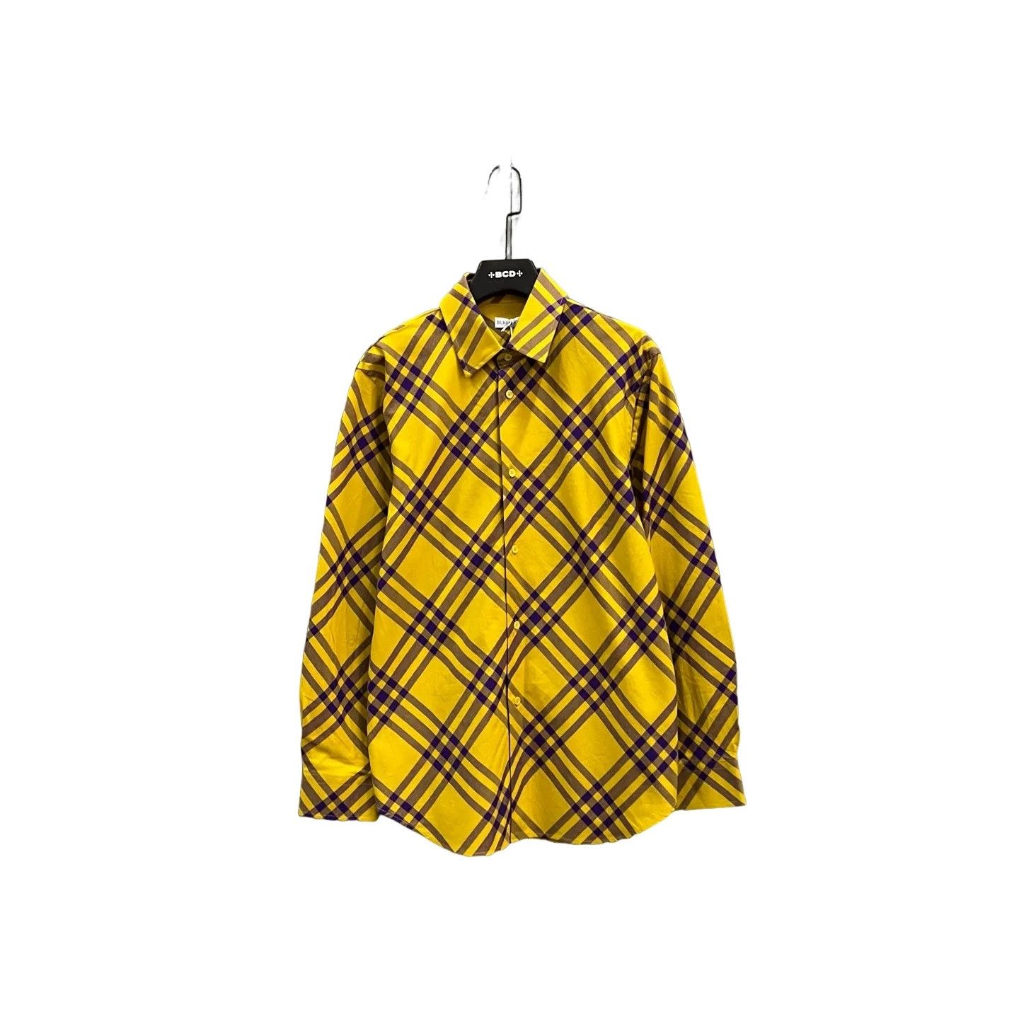 Burberry Burberry Yellow Check Flannel Shirt Size L Size US L / EU 52-54 / 3 - 1 Thumbnail