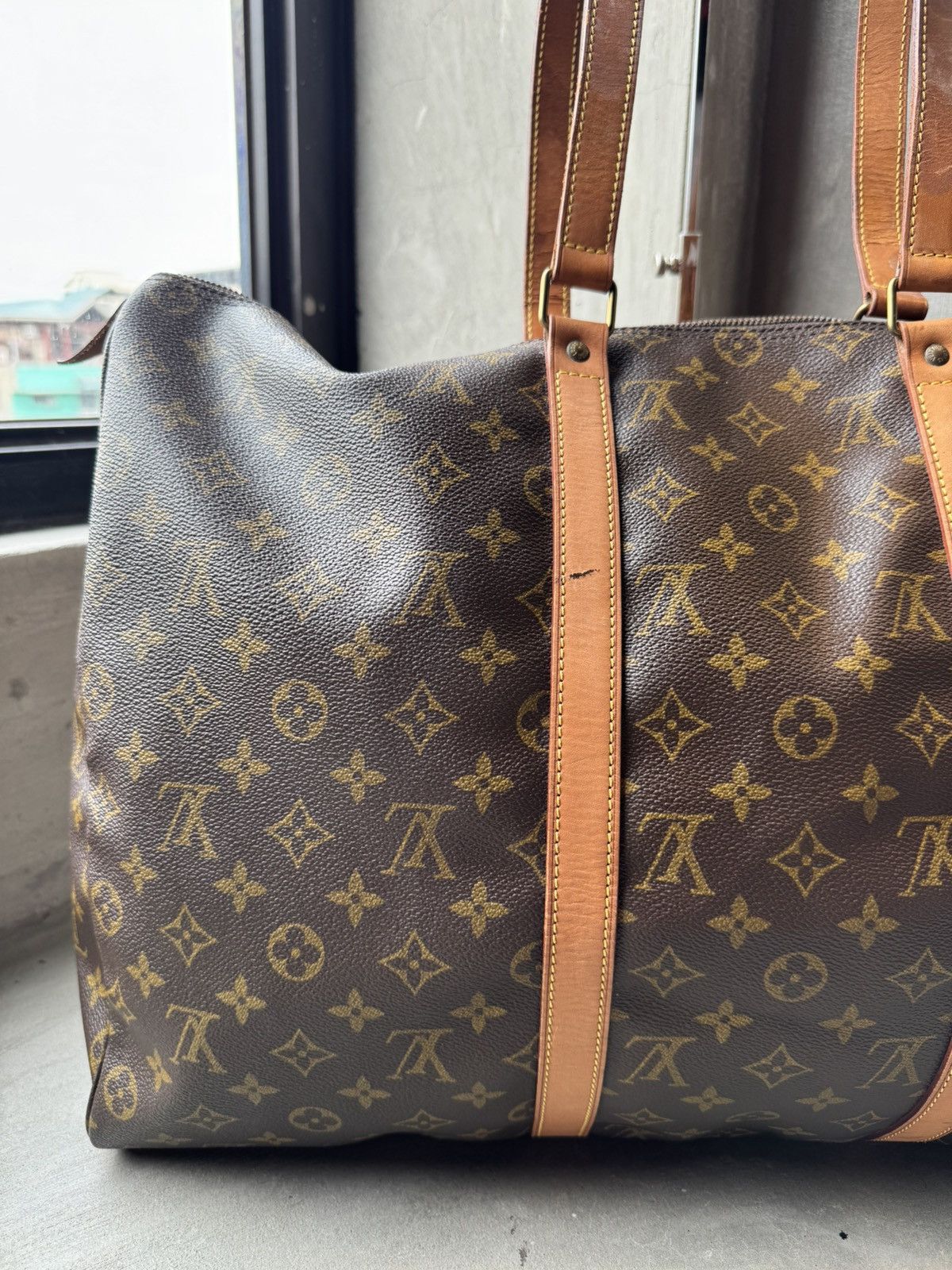 Louis Vuitton Louis Vuitton Monogram Flannery 45 Tote Bag Brown Size ONE SIZE - 3 Thumbnail