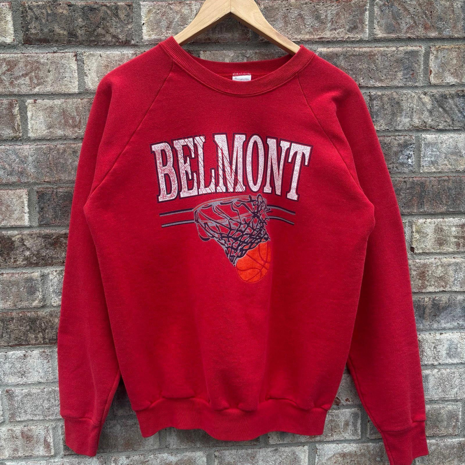 Fruit Of The Loom Vintage 80s Belmont Basketball sweatshirt Size US XL / EU 56 / 4 - 1 Thumbnail
