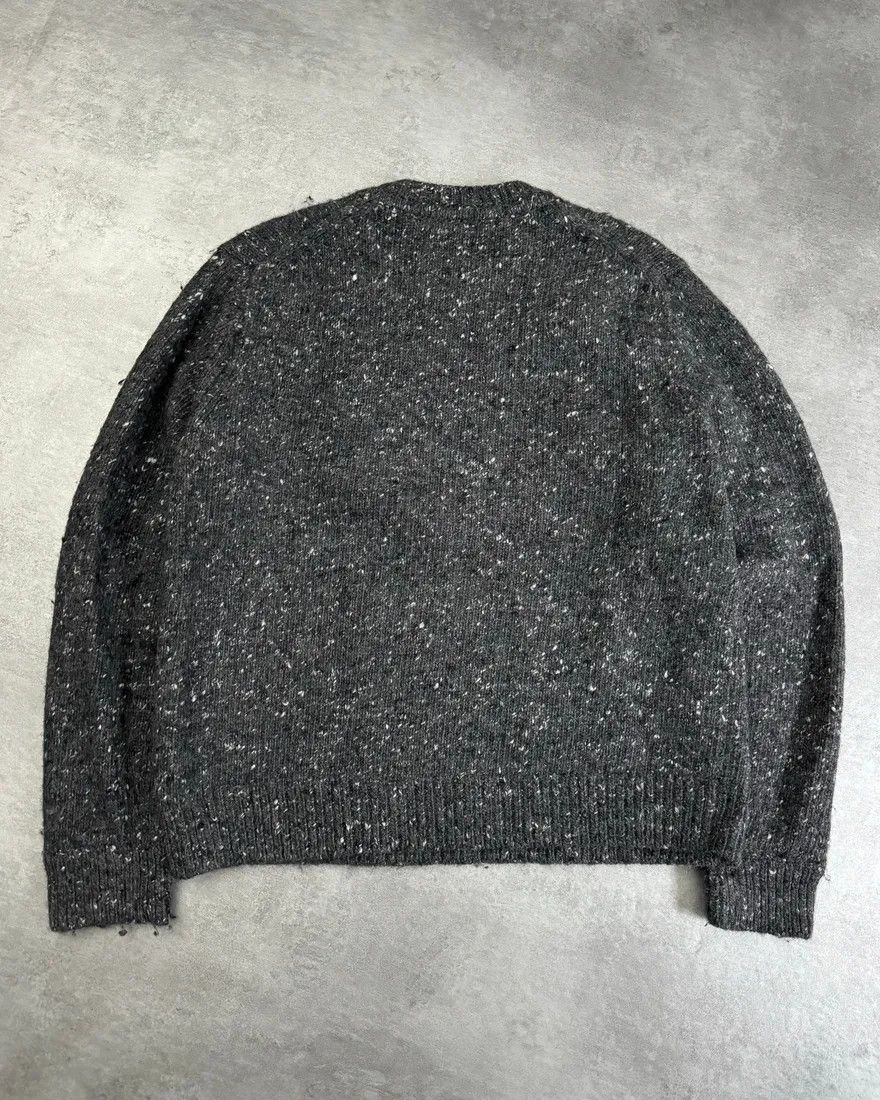 Helmut Lang × Vintage AW2018 Helmut Lang Grey Wool Knit Band Sweater Size US L / EU 52-54 / 3 - 2 Thumbnail